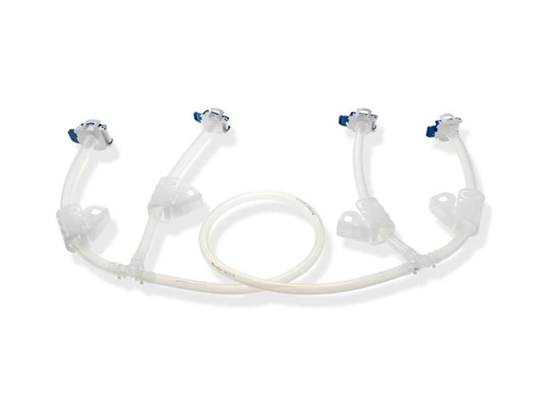 Corning® CellCube® Tubing Manifold, 3/8”ID Thermoelastic Tubing, Cross Connection, 4 Aseptic Connectors - Corning Life Sciences