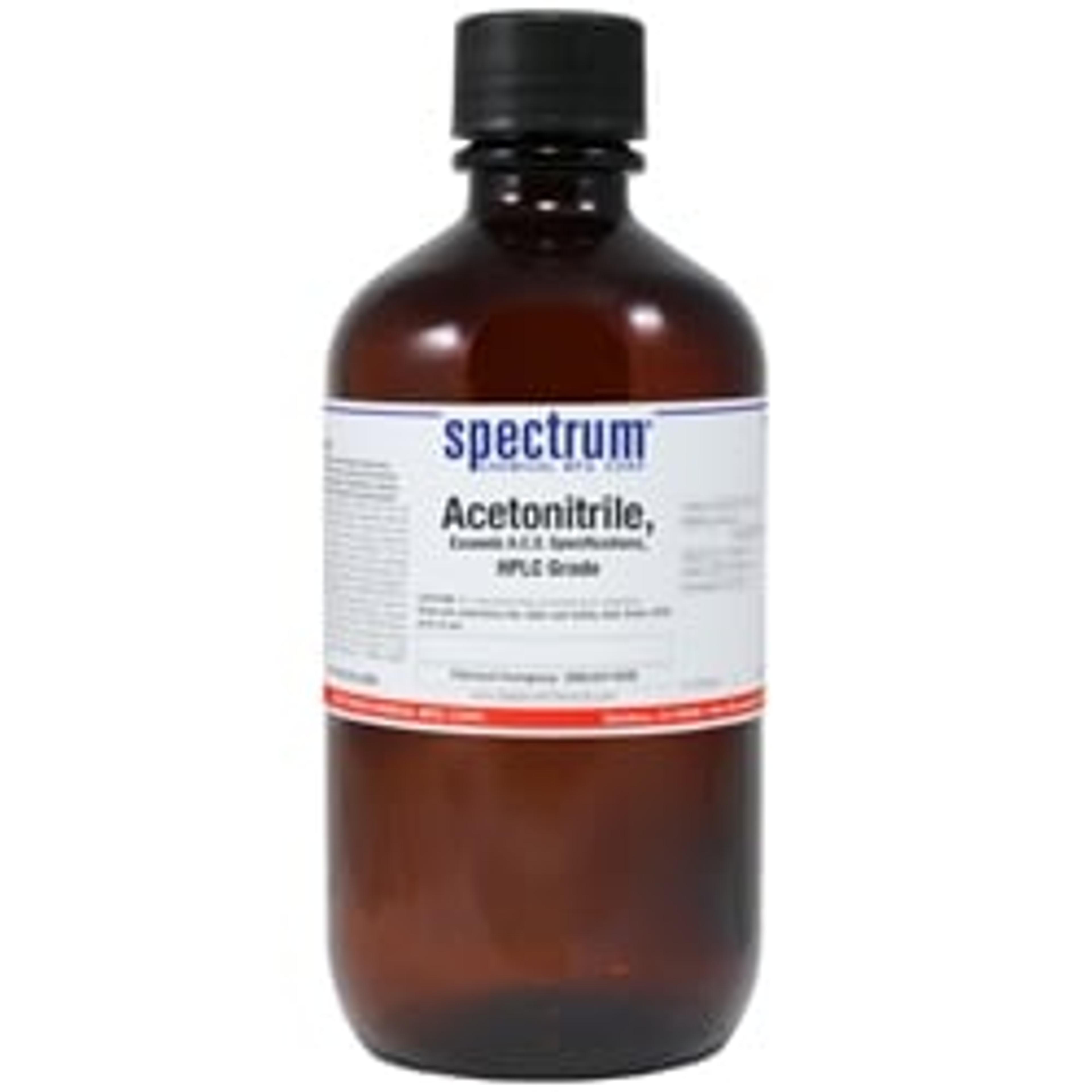 Acetonitrile, HPLC Grade - Spectrum Chemical - Separations