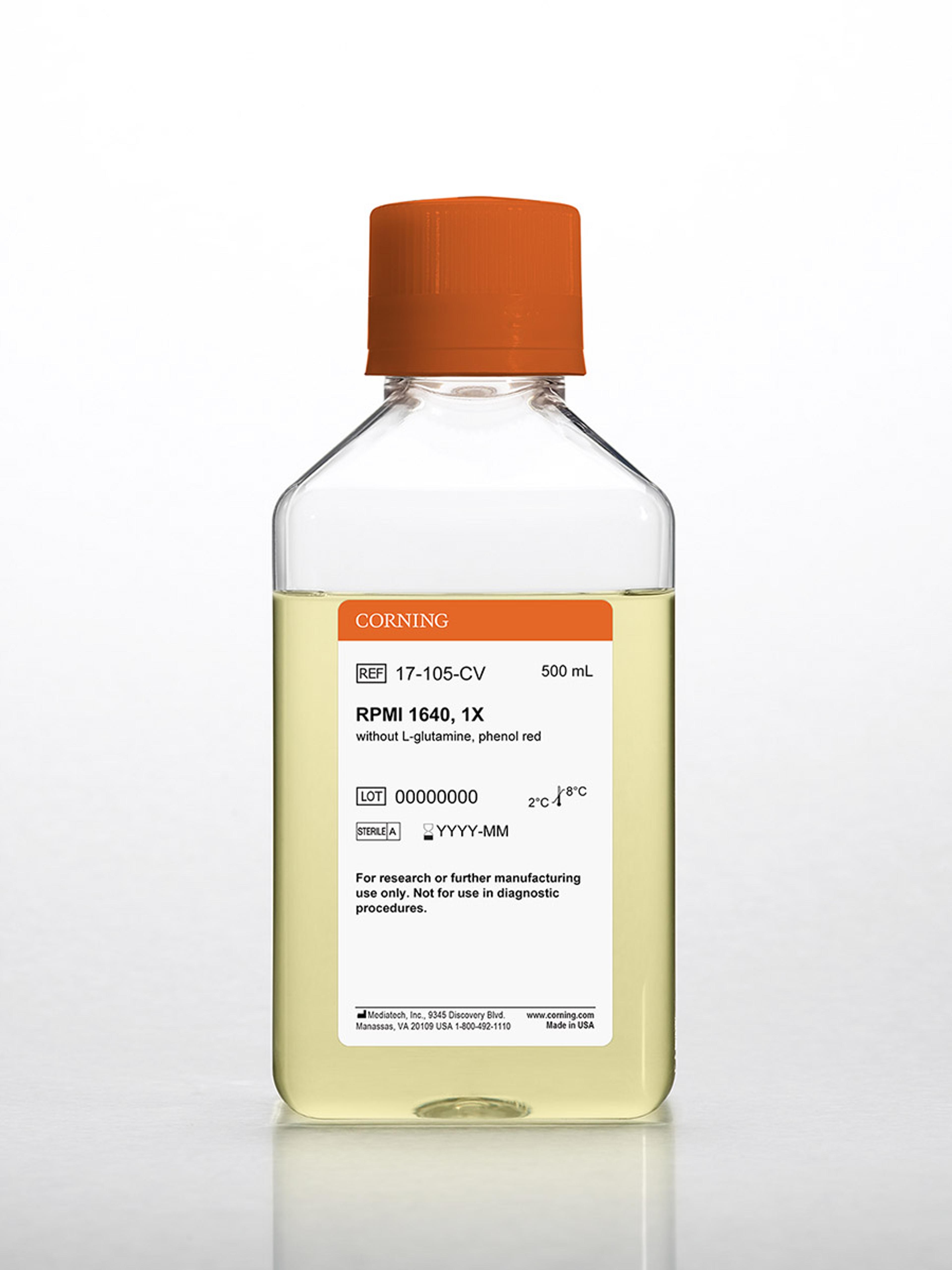 Corning® 500 mL RPMI 1640 - Corning Life Sciences