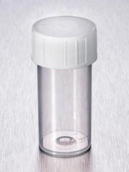 Corning® Gosselin™ Straight Container, 40 mL, PP, White Screw Cap, Assembled, 100/Bag, 1000/Case - Corning Life Sciences