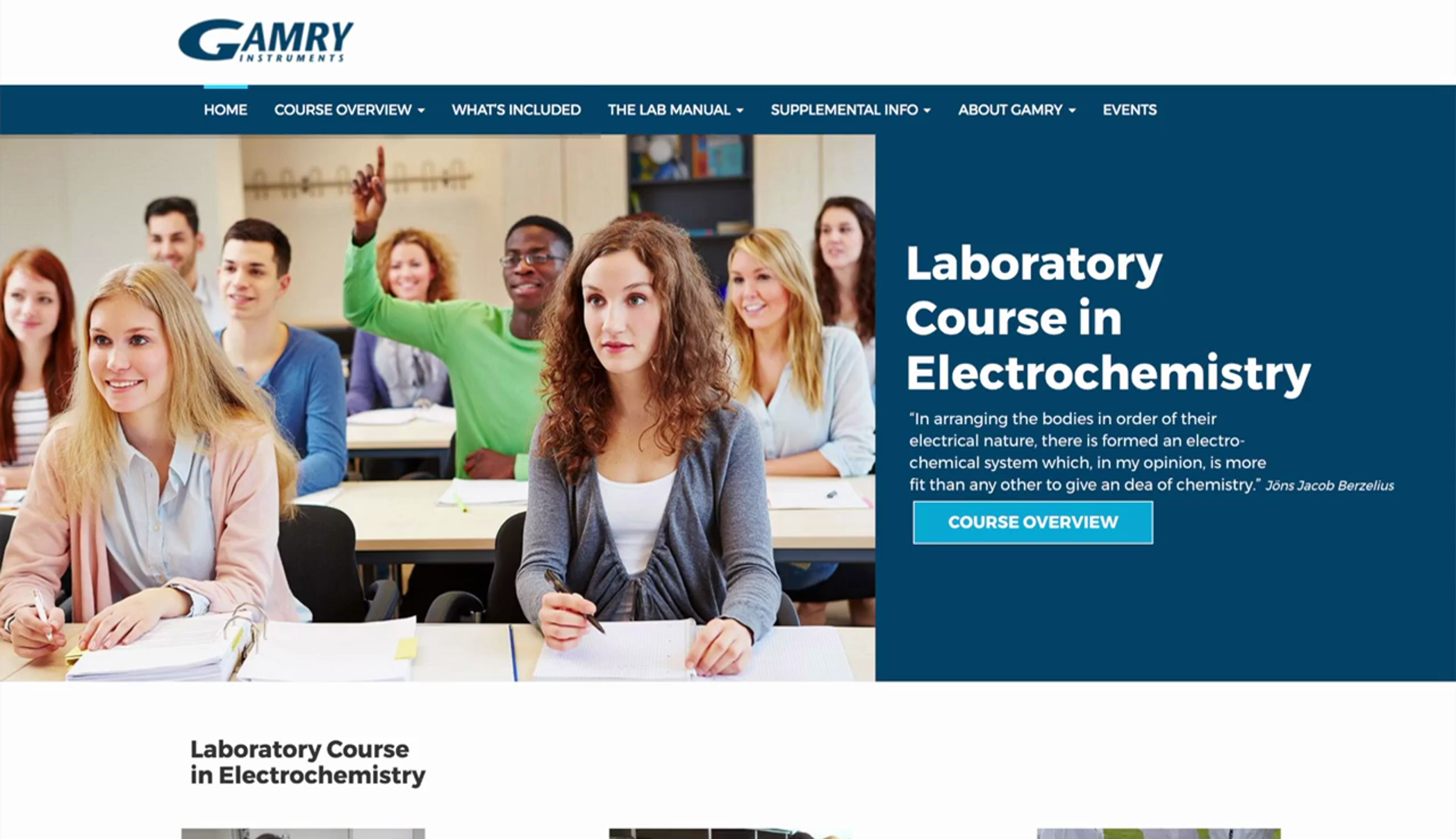 Laboratory Course in Electrochemistry Laboratory Course in Electrochemistry