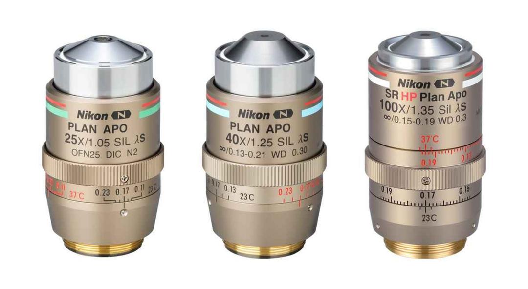 Silicone objectives - Nikon Healthcare Business – Microscope Solutions - Life Sciences