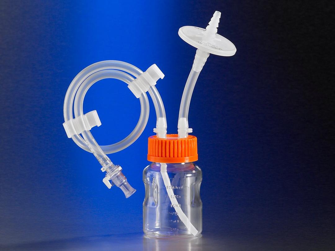 Corning® 150 mL Easy Grip Polystyrene Storage Bottles with Dip Tube, with 0.2 µm PTFE Filter, MPC - Corning Life Sciences - General Lab