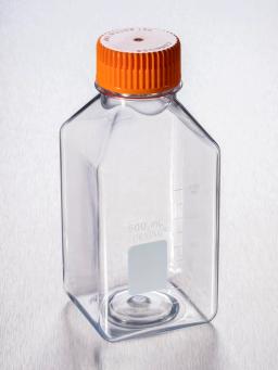 Corning® 500 mL Square PET Storage Bottles with 45 mm Caps - Corning Life Sciences - General Lab