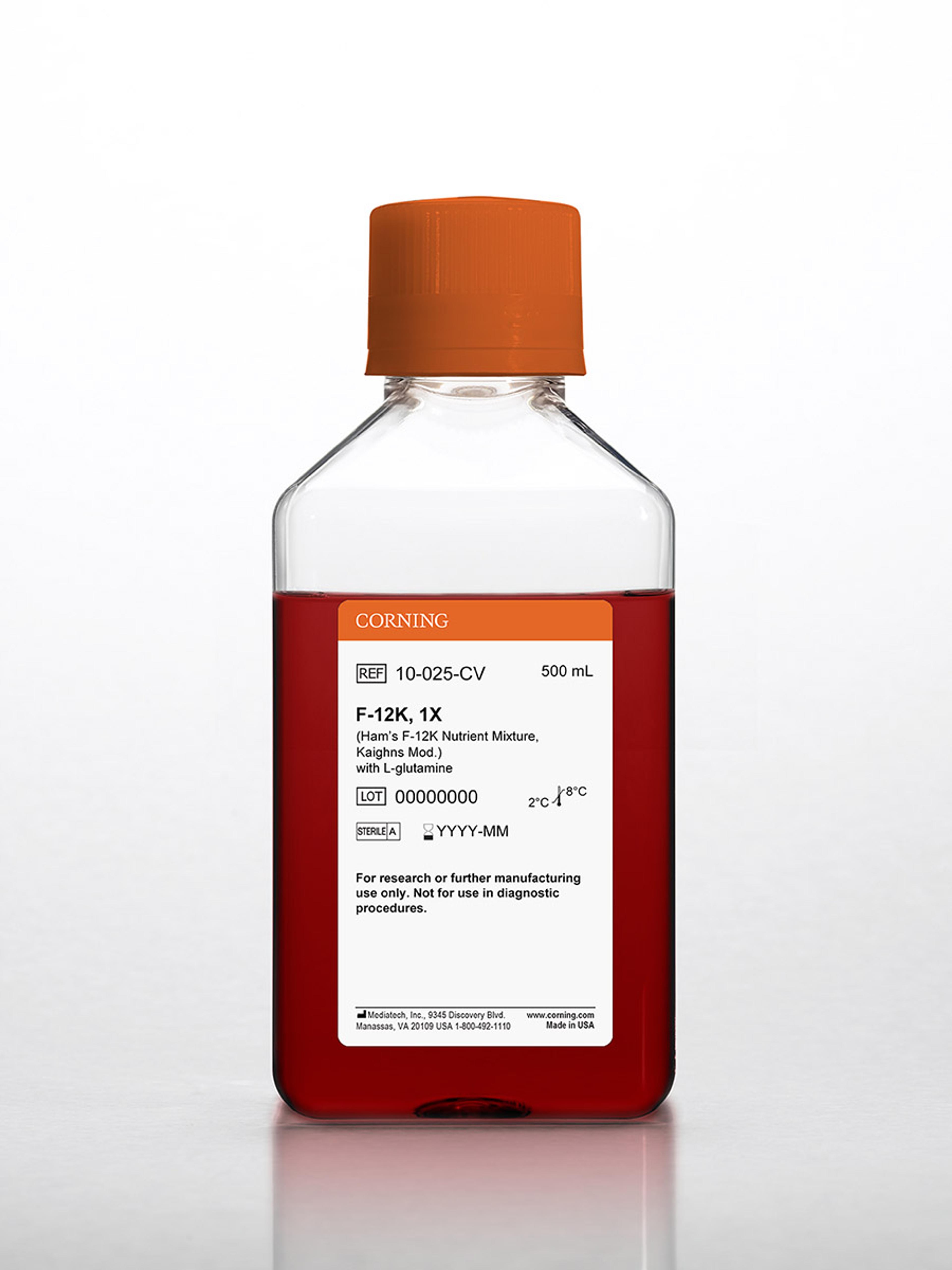 Corning® 500 mL F-12K Nutrient Mixture (Kaighns Mod.) - Corning Life Sciences