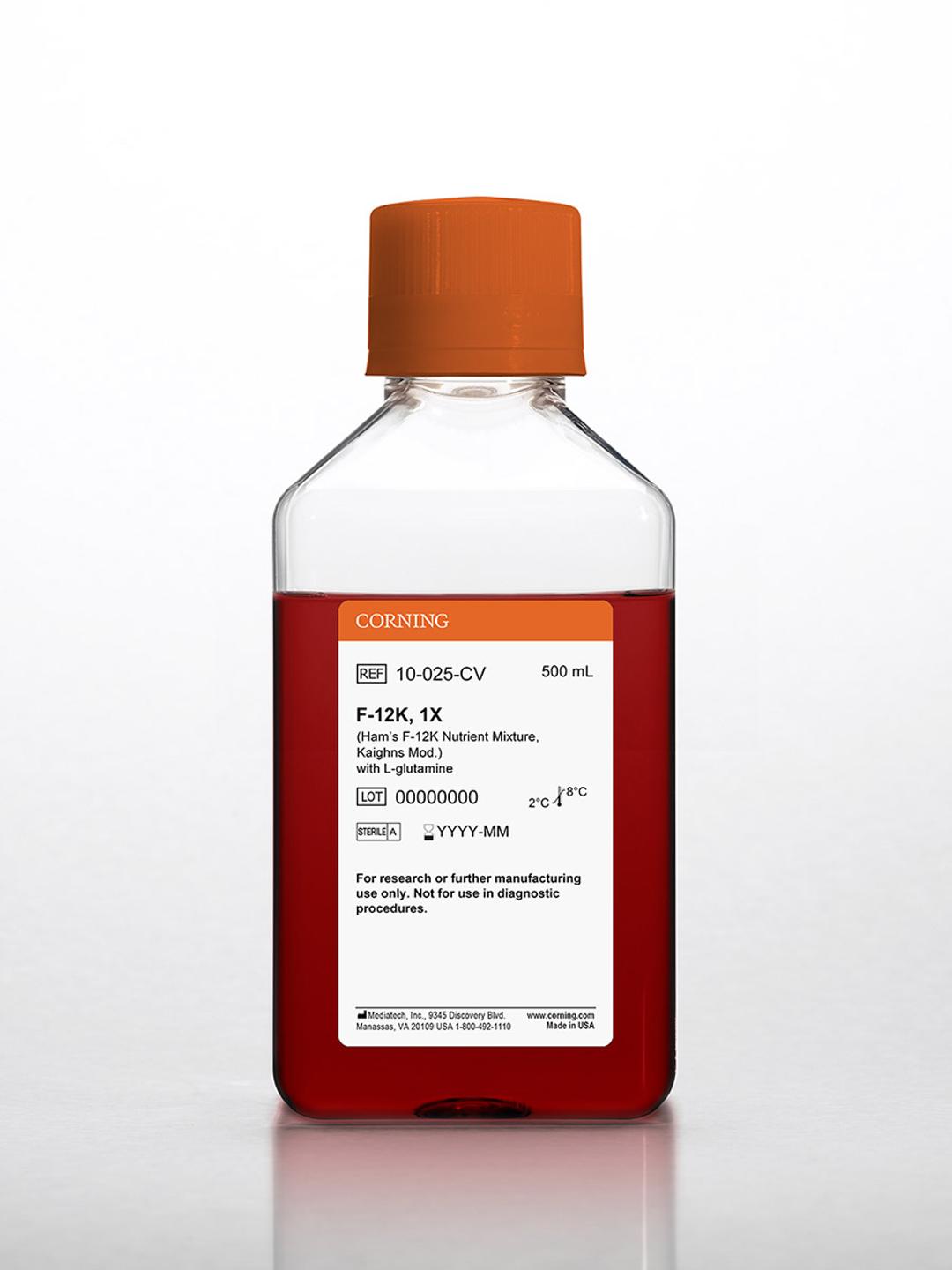 Corning® 500 mL F-12K Nutrient Mixture (Kaighns Mod.) - Corning Life Sciences