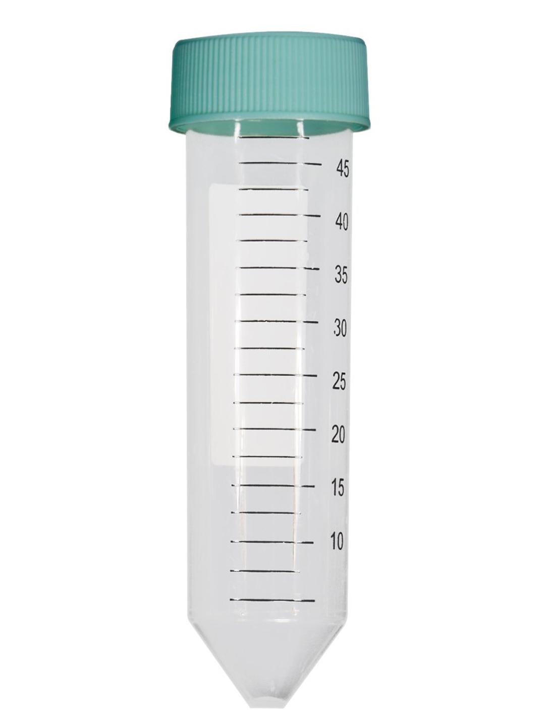 Axygen® 50 mL polypropylene (PP) Centrifuge Tubes, Conical bottom with Screw Cap, Bulk Packed, Sterile, 25/Sleeve, 500/Case - Corning Life Sciences