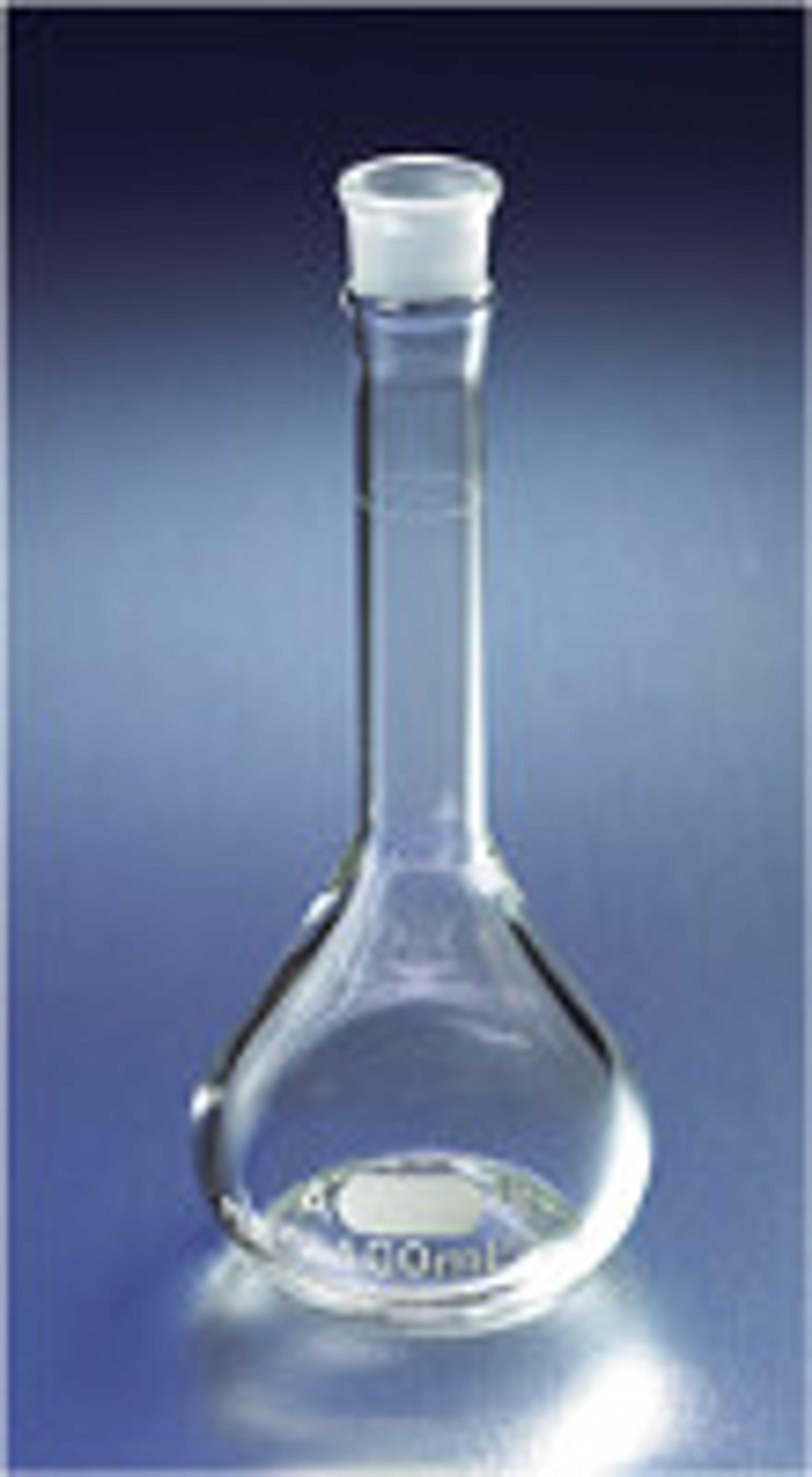 PYREX® 250 mL EZ Access™ Wide Mouth Volumetric Flask, Class A, Heavy Duty, with Glass Standard Taper Stopper - Corning Life Sciences - General Lab