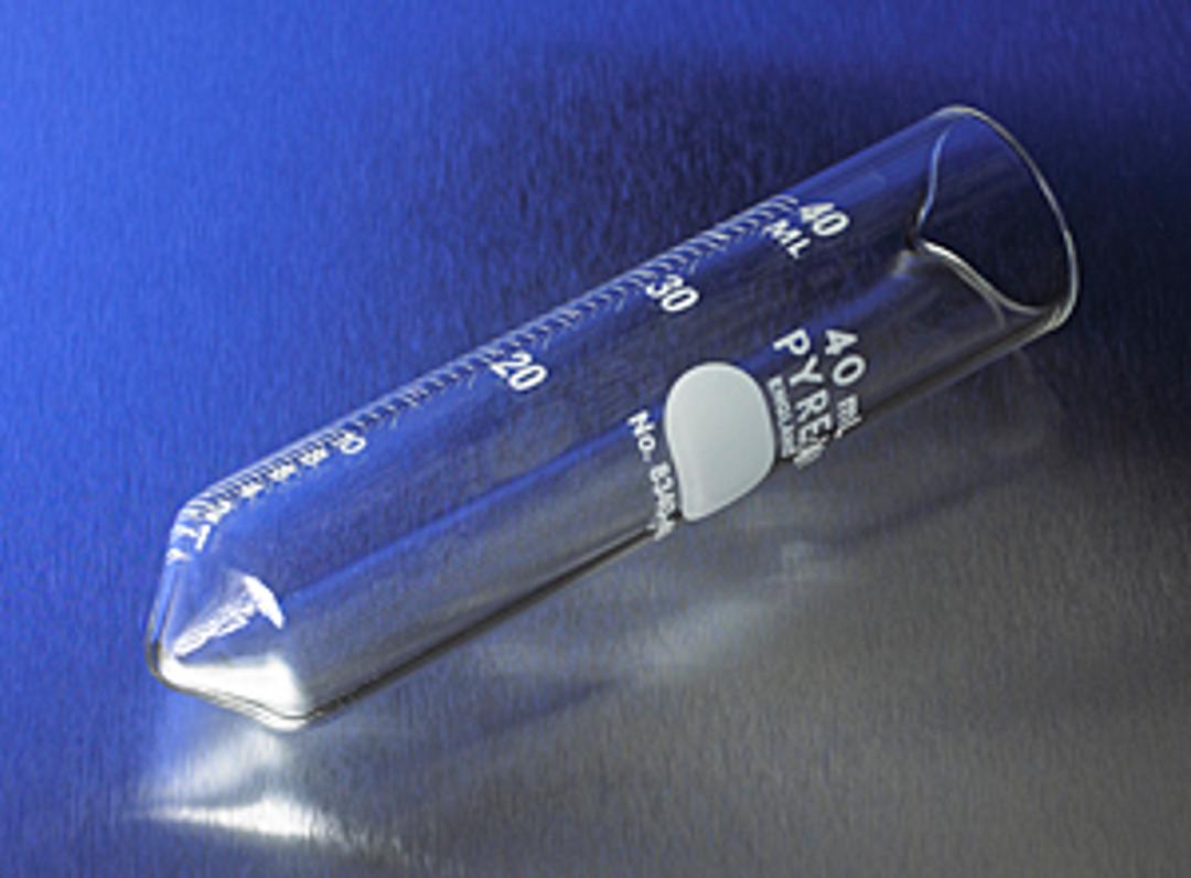PYREX® 40 mL Heavy Duty Conical Centrifuge Tube, White Graduations with Pourout - Corning Life Sciences - General Lab