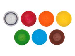 Axygen® Microcentrifuge Non-Looped Screw Caps, with O-ring, Orange, Polypropylene, 500 Caps/Pack, 8 Packs/Case - Corning Life Sciences - General Lab
