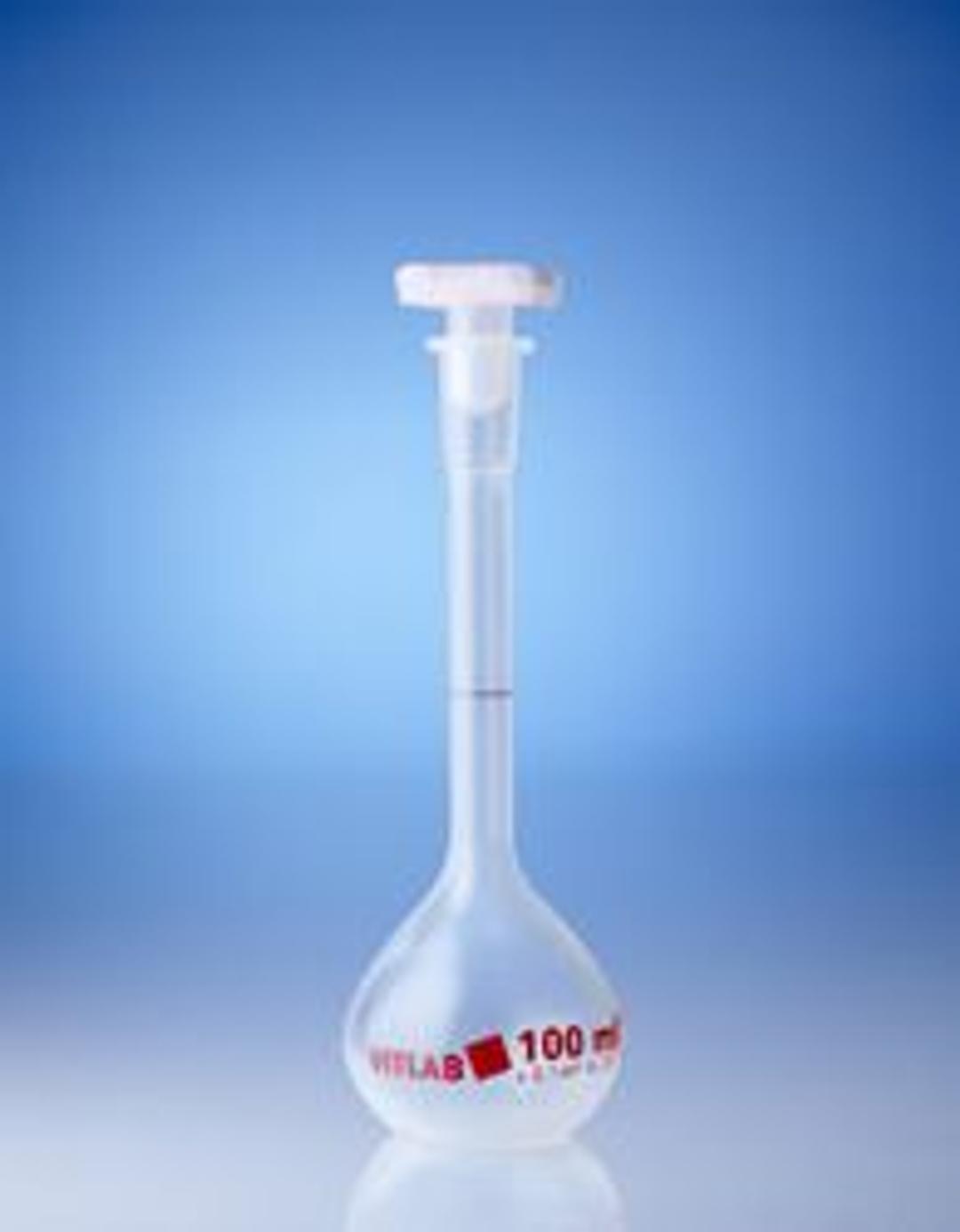 Volumetric flasks, class A, made of PMP plastic - VITLAB GmbH