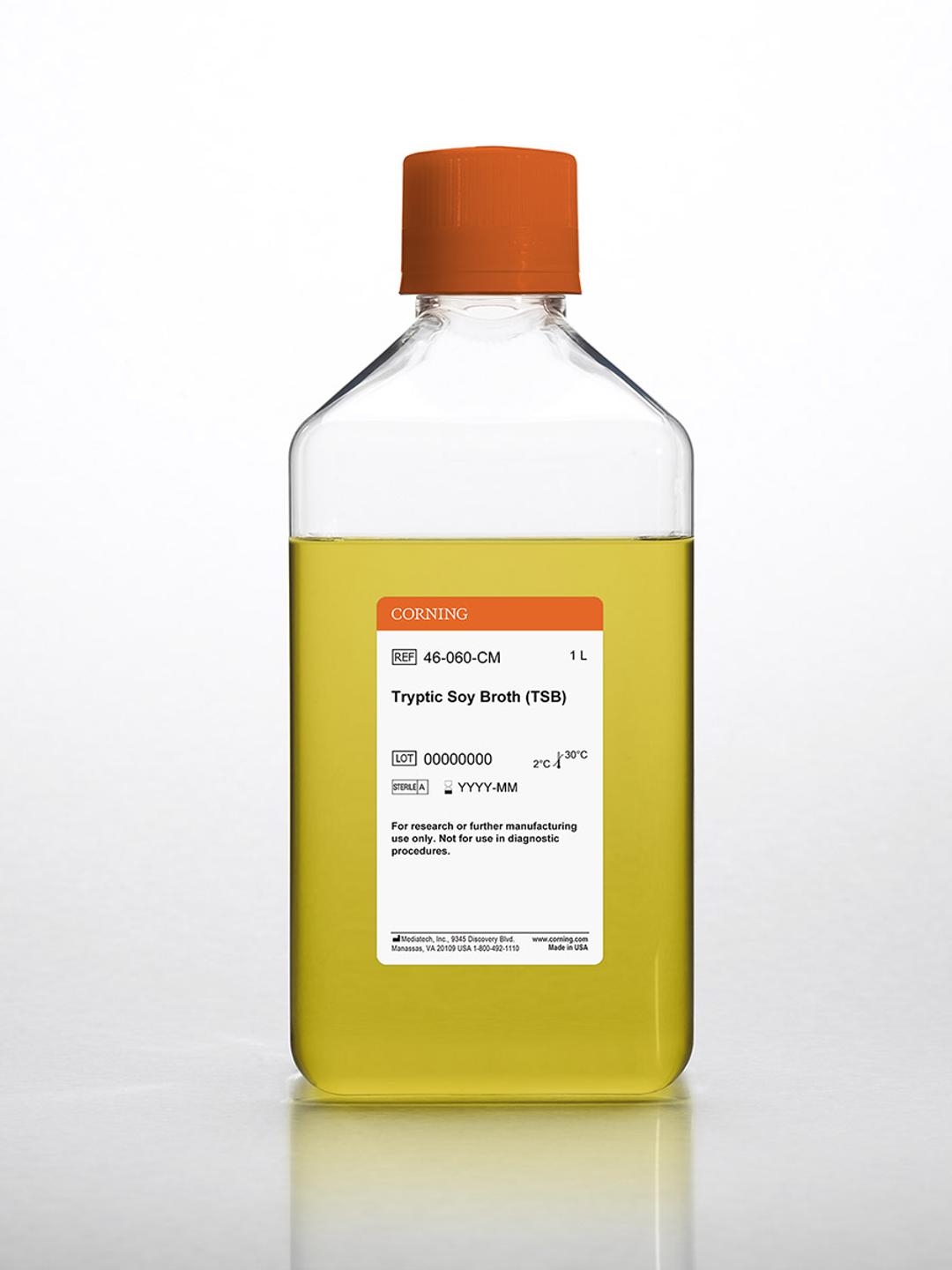 Corning® 1L TSB (Tryptic Soy Broth), animal free, Liquid - Corning Life Sciences