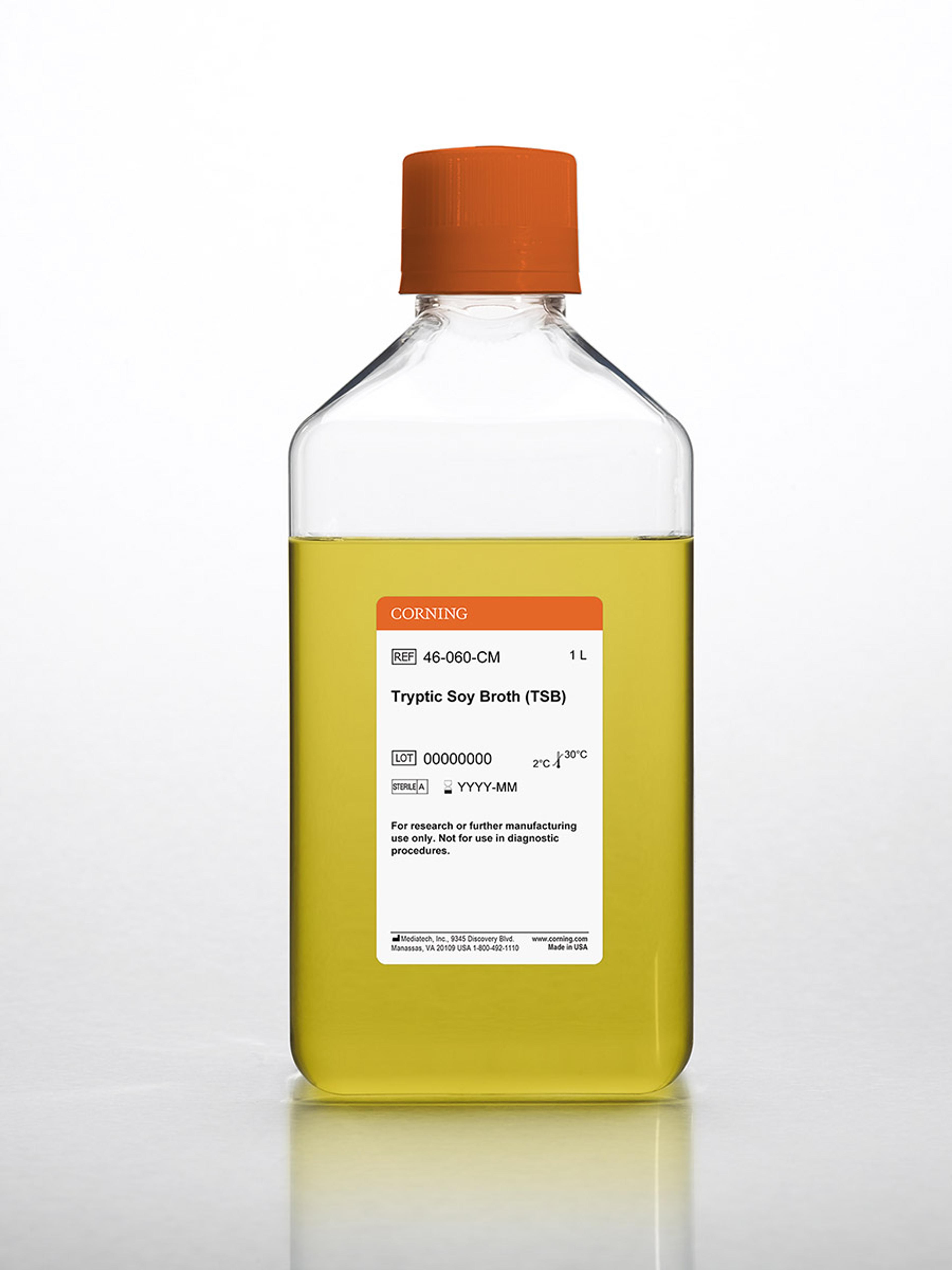 Corning® 1L TSB (Tryptic Soy Broth), animal free, Liquid - Corning Life Sciences
