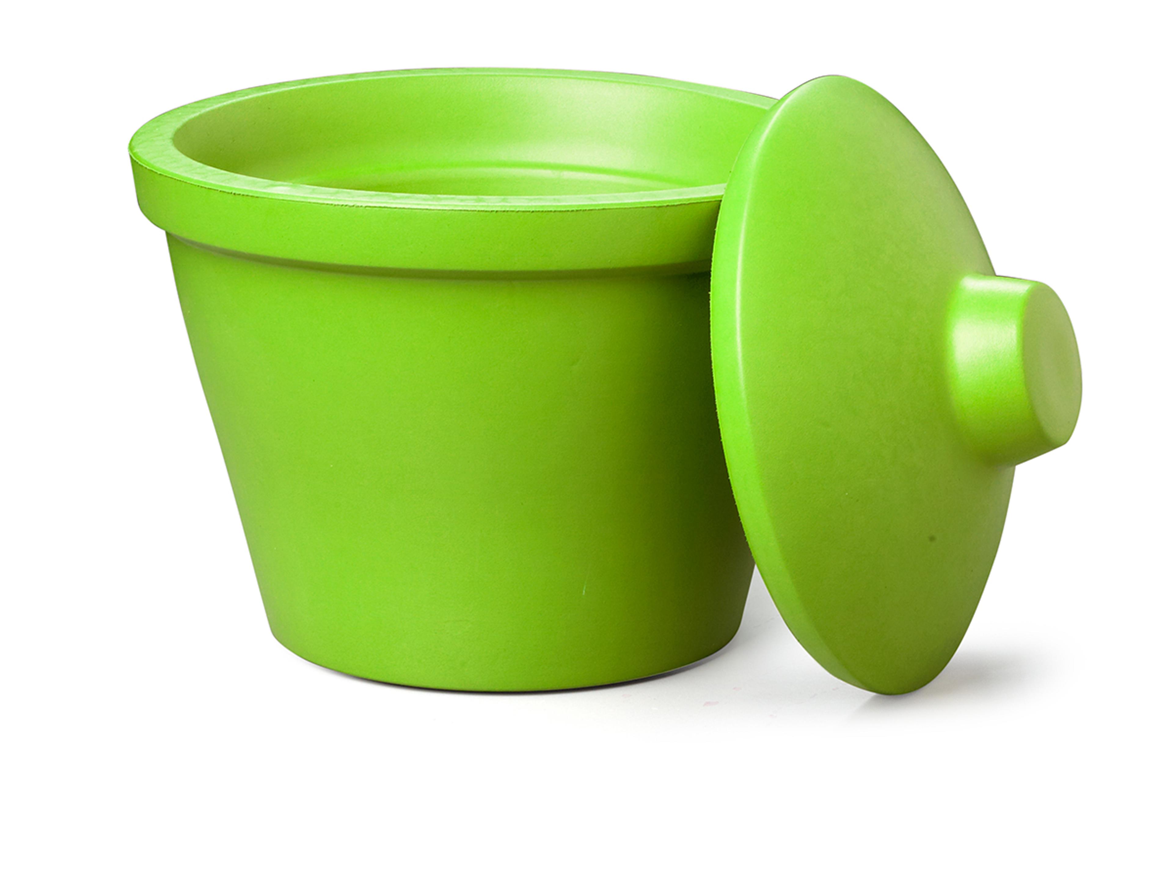 Corning® Ice Bucket with Lid, Round, 4L, Lime Green - Corning Life Sciences