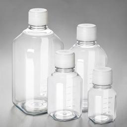 Corning® PET Bottle, 30mL, Graduated, 18mm Screw Cap, Sterile, Triple-bagged, Pre-assembled, 24/Tray, 240/Case - Corning Life Sciences