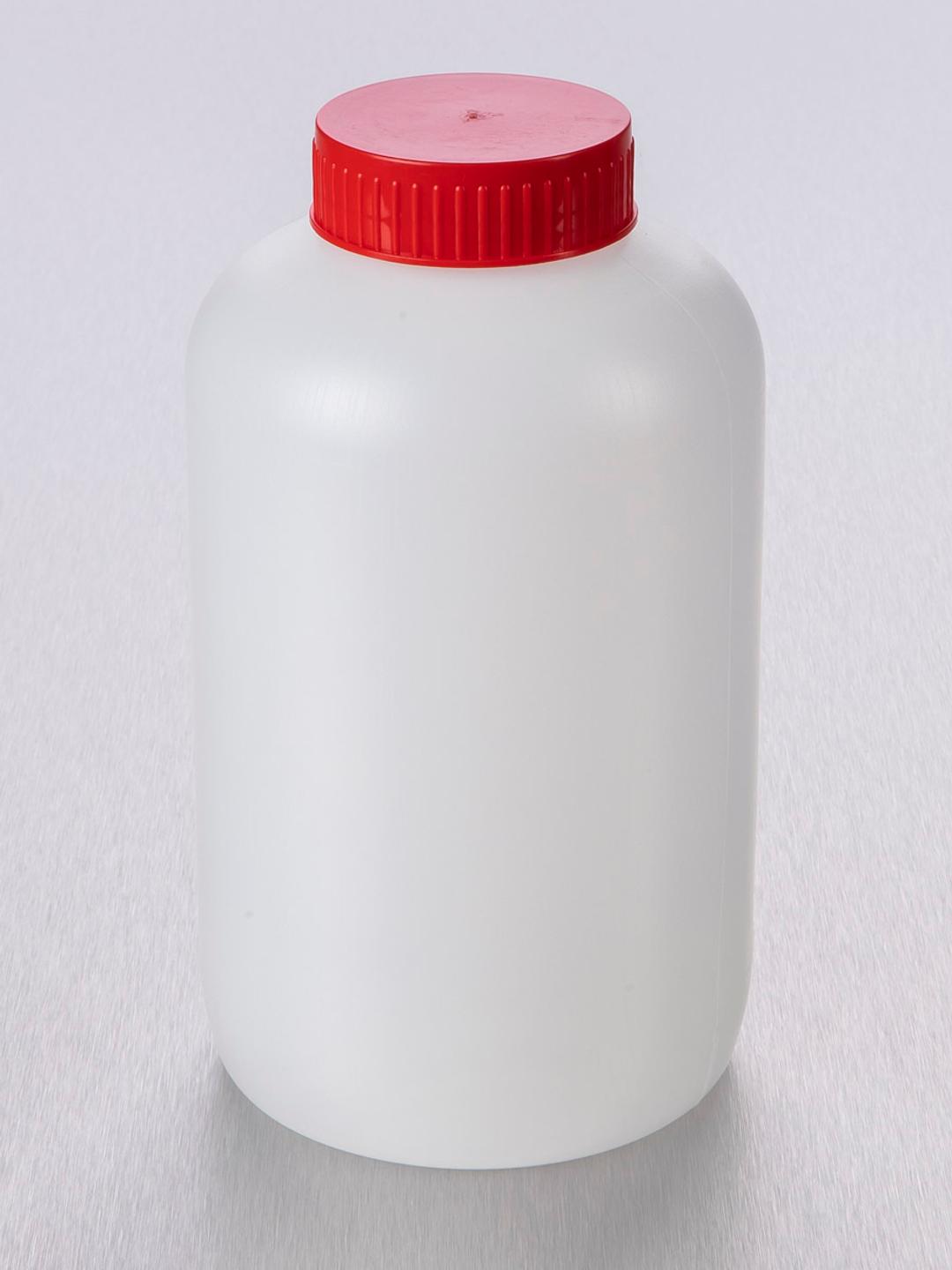 Corning® Gosselin™ Round HDPE Bottle, 2 L, 57 mm Red Cap with Seal, Assembled, Sterile, 25/Case - Corning Life Sciences