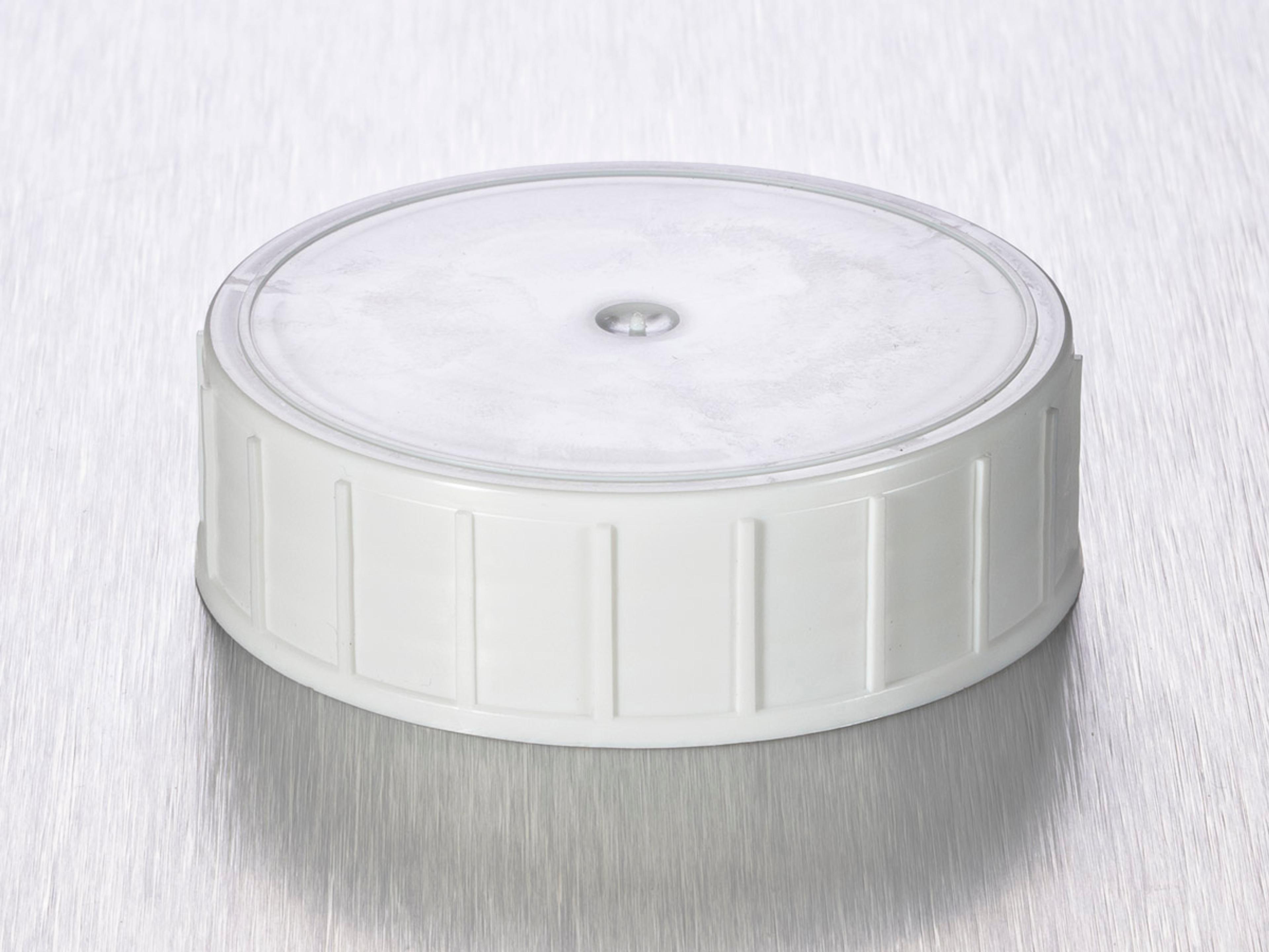 Corning® Gosselin™ Screw Cap for 125 and 180 mL Straight Container, White PE, 100/Bag, 700/Case - Corning Life Sciences