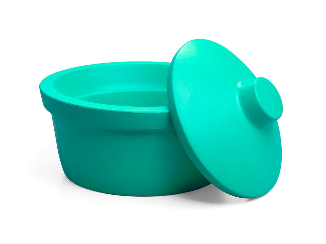 Corning® Ice Bucket with Lid, Round, 2.5L, Green - Corning Life Sciences