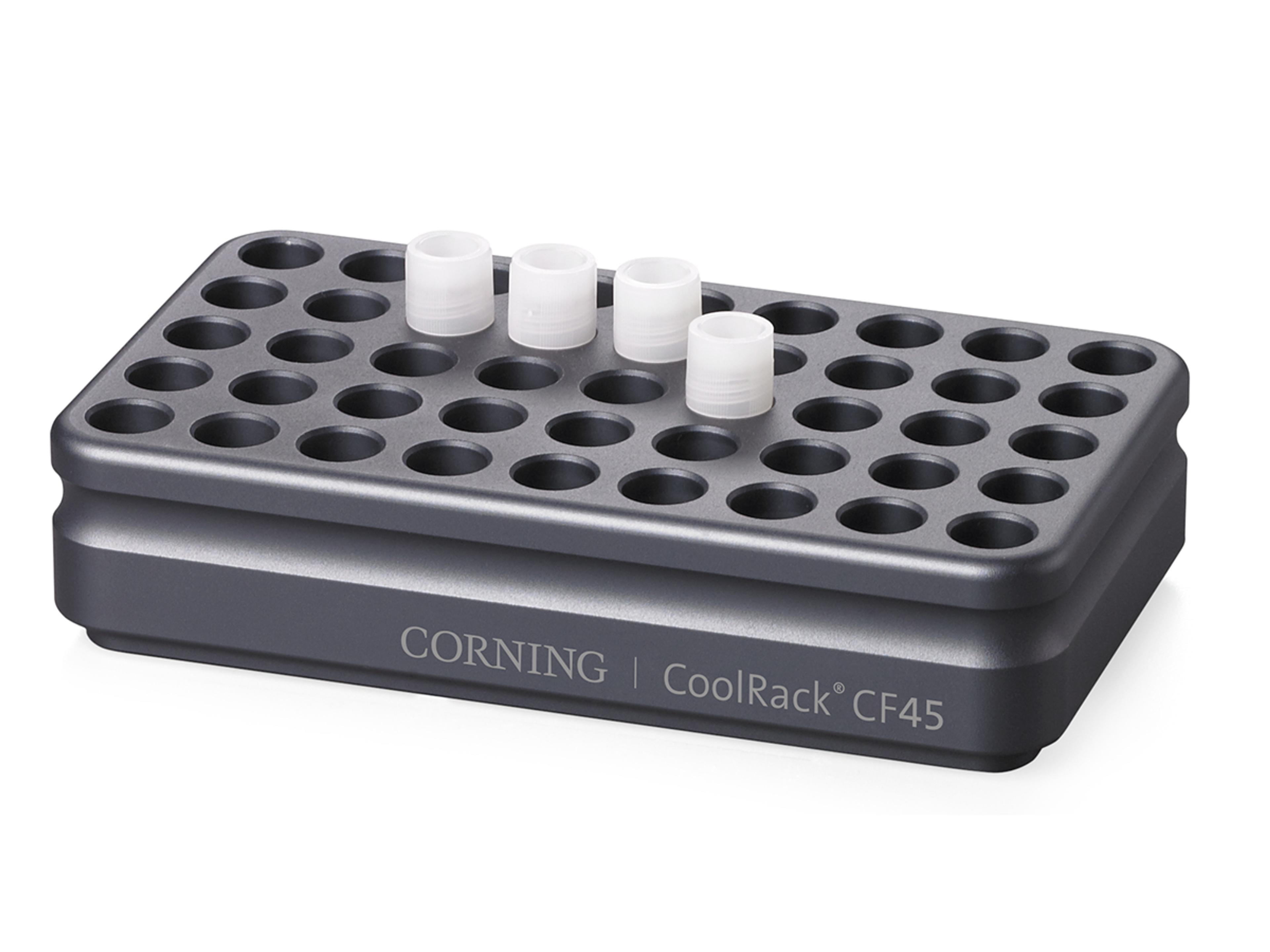 Corning® CoolRack CF45, Holds 45 Cryogenic Vials or FACS Tubes - Corning Life Sciences - General Lab