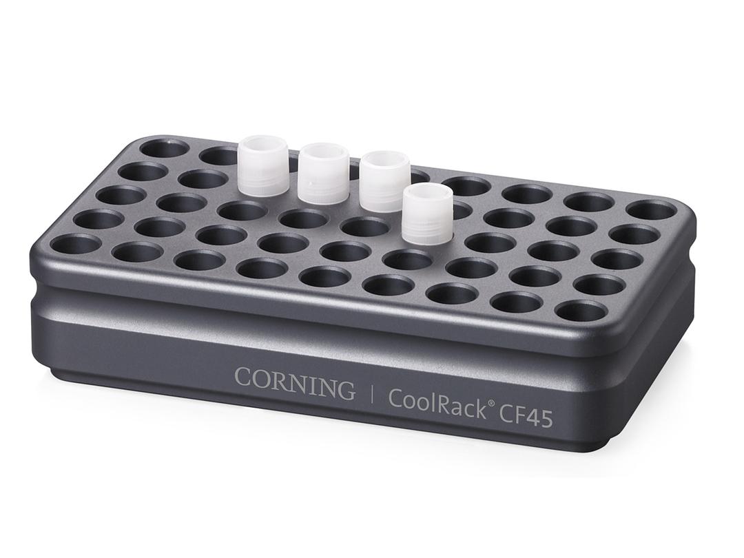 Corning® CoolRack CF45, Holds 45 Cryogenic Vials or FACS Tubes - Corning Life Sciences - General Lab