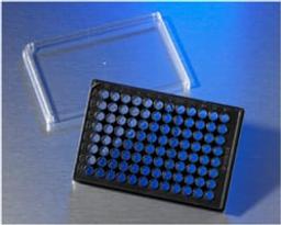 Corning® 96-well Black/Clear Round Bottom Ultra-Low Attachment Surface Spheroid Microplate, Bulk Packed, with Lid, Sterile, 10/Bag - Corning Life Sciences - Life Sciences
