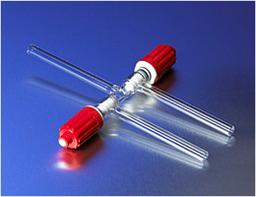 PYREX® 0-6 mm Plain Bore Rotaflo® Three-Way Stopcock - Corning Life Sciences - General Lab