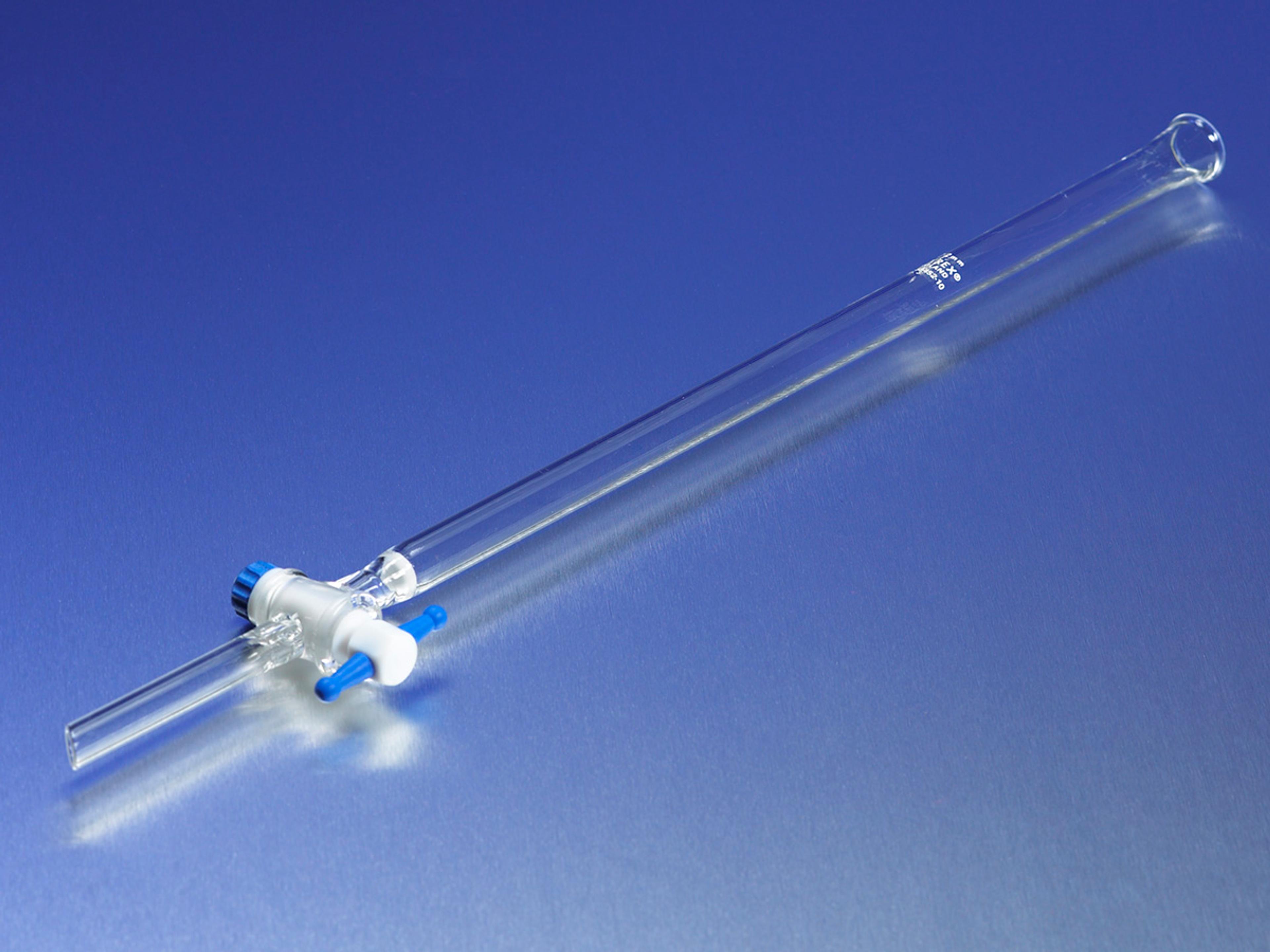 PYREX® Chromatography Column with Coarse Fritted Disc and PTFE Product Standard Stopcock - Corning Life Sciences - Separations