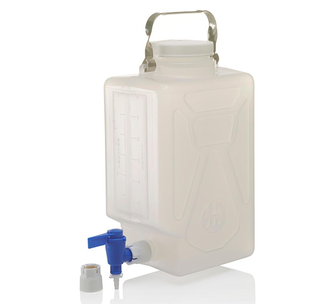 Nalgene™ Polypropylene, Rectangular Carboy with Spigot - Thermo Fisher Scientific - General Lab