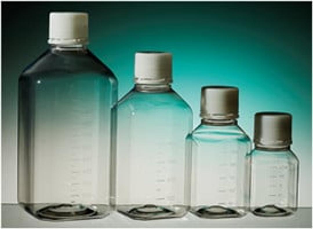 Corning® Gosselin™ Octagonal PET Bottle, 250 mL, Graduated, 31 mm Tamper-evident Cap, Sterile, Assembled, 24/Pack, 144/Case - Corning Life Sciences - General Lab
