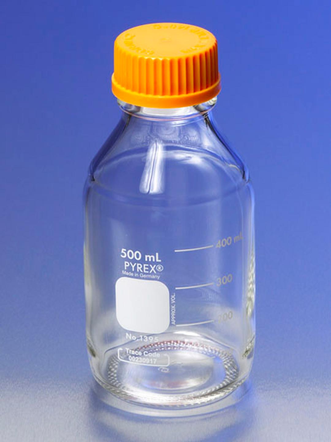 PYREX® 750 mL Round Media Storage Bottles, with GL45 Screw Cap - Corning Life Sciences - General Lab