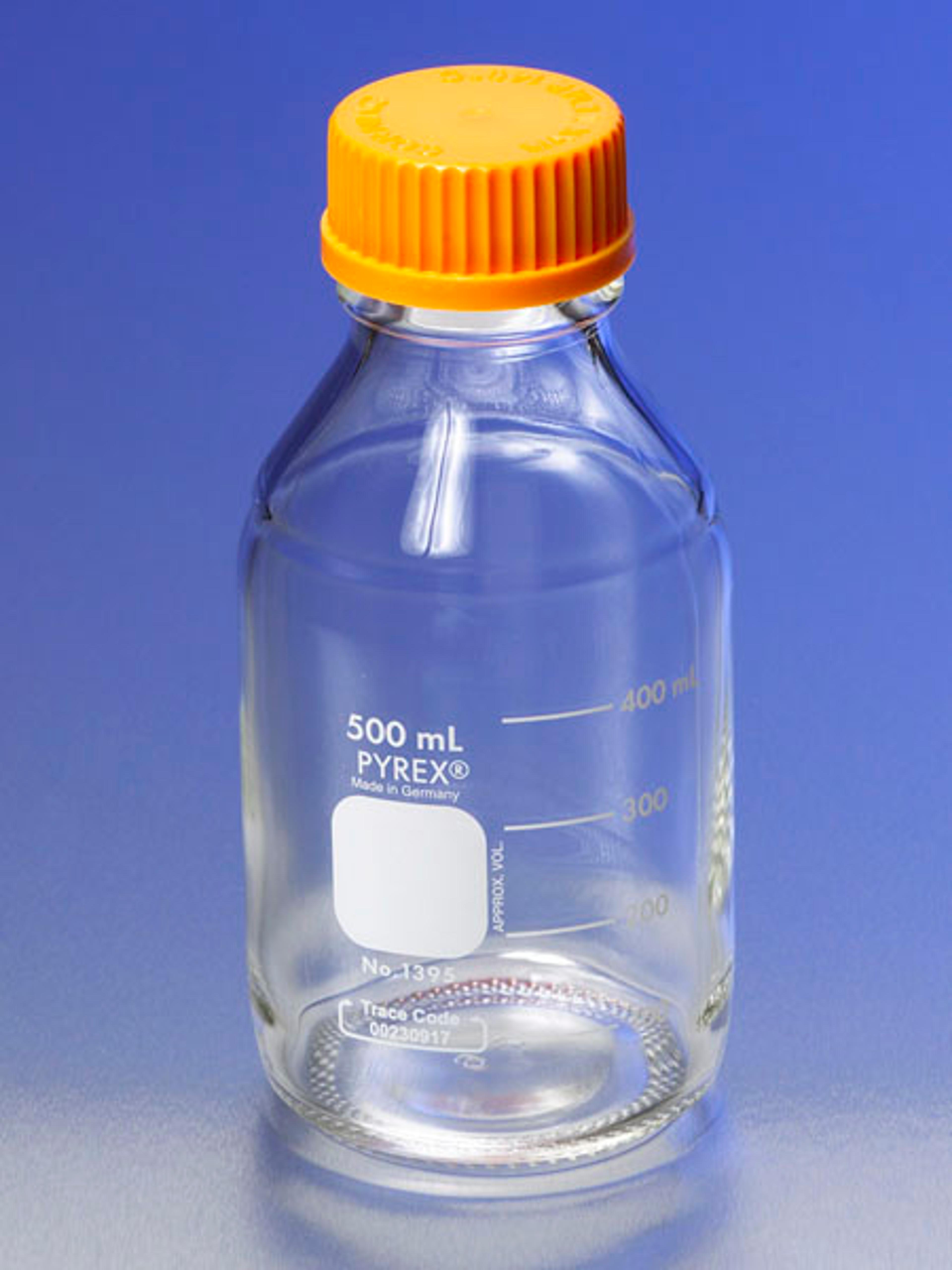 PYREX® 750 mL Round Media Storage Bottles, with GL45 Screw Cap - Corning Life Sciences - General Lab