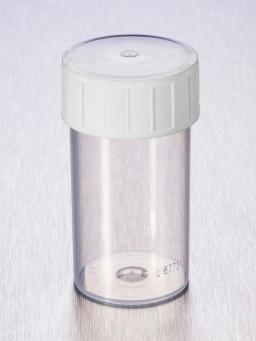 Corning® Gosselin™ Straight Container, 60 mL, PP, White Screw Cap, Assembled, 70/Bag, 700/Case - Corning Life Sciences