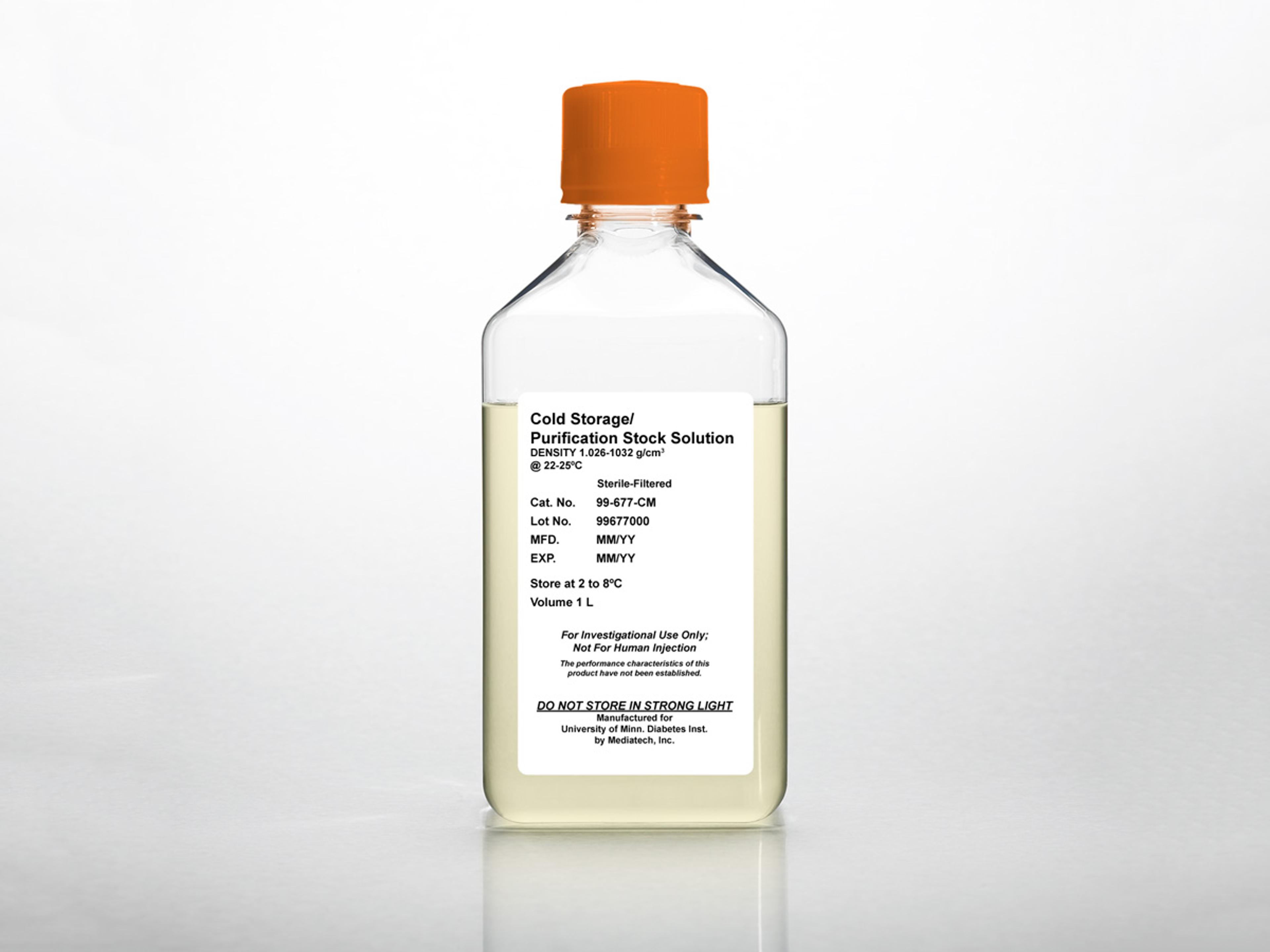Corning® Cold Storage/Purification Stock Solution density 1.026 to 1.032 g/cm³ - Corning Life Sciences