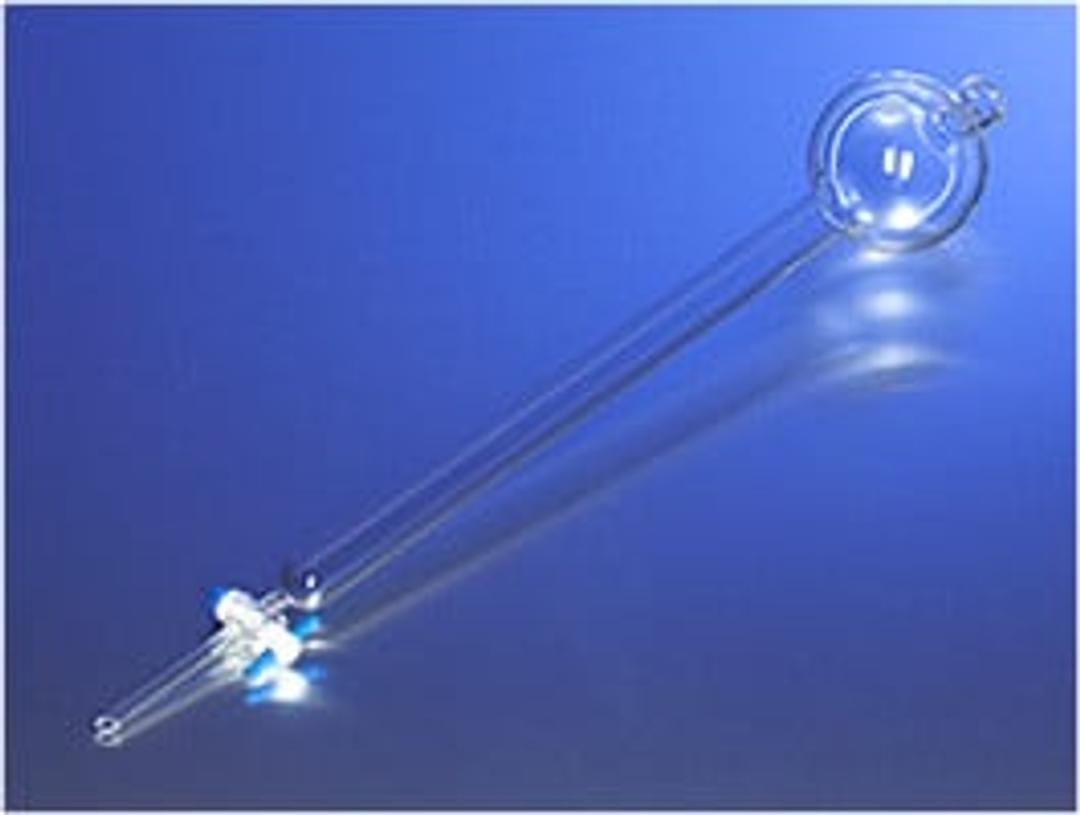 PYREX® 13x250 mm Chromatography Column with 200 mL Reservoir and PTFE Product Standard Stopcock - Corning Life Sciences - Separations