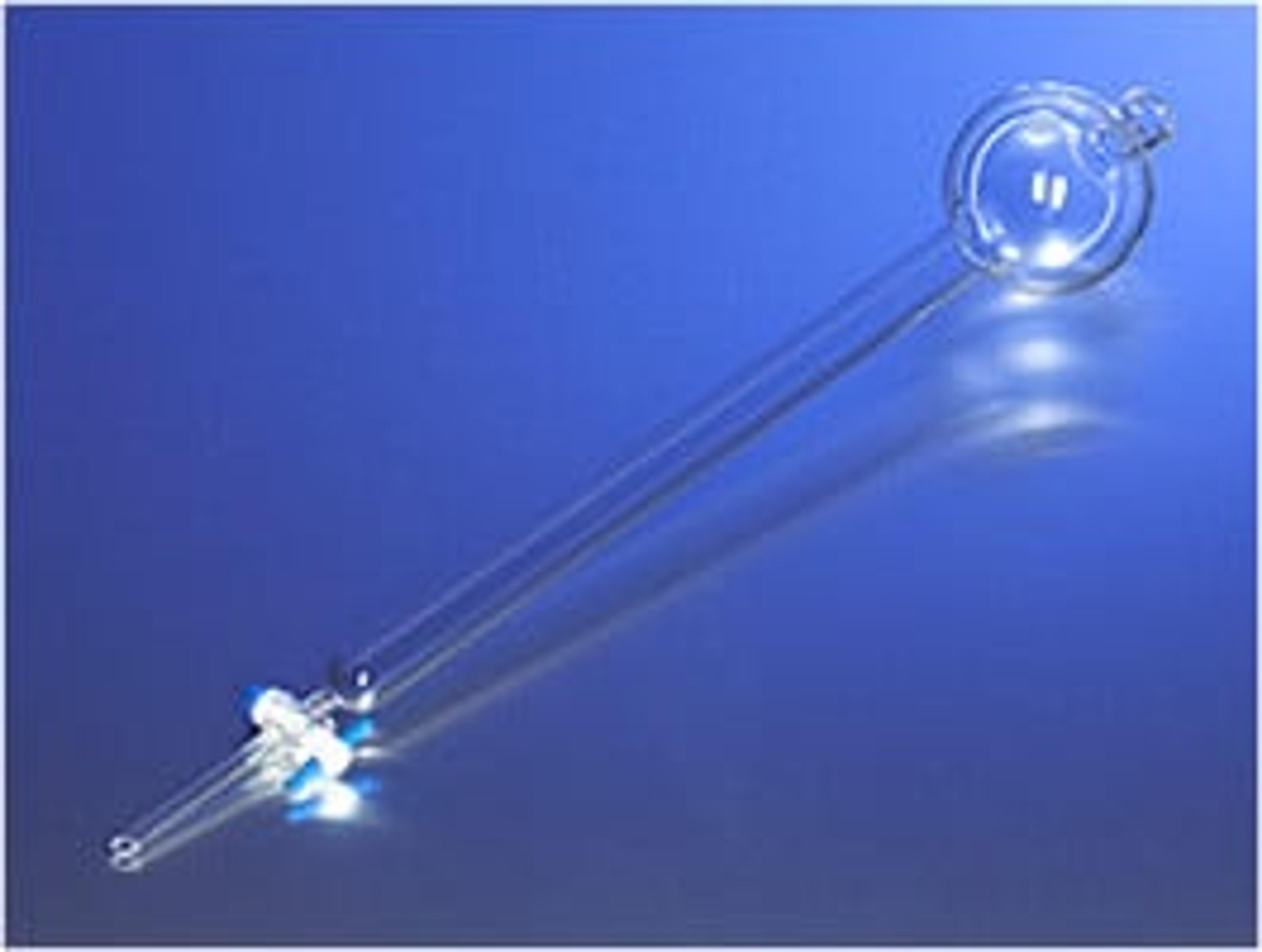 PYREX® 13x250 mm Chromatography Column with 200 mL Reservoir and PTFE Product Standard Stopcock - Corning Life Sciences - Separations