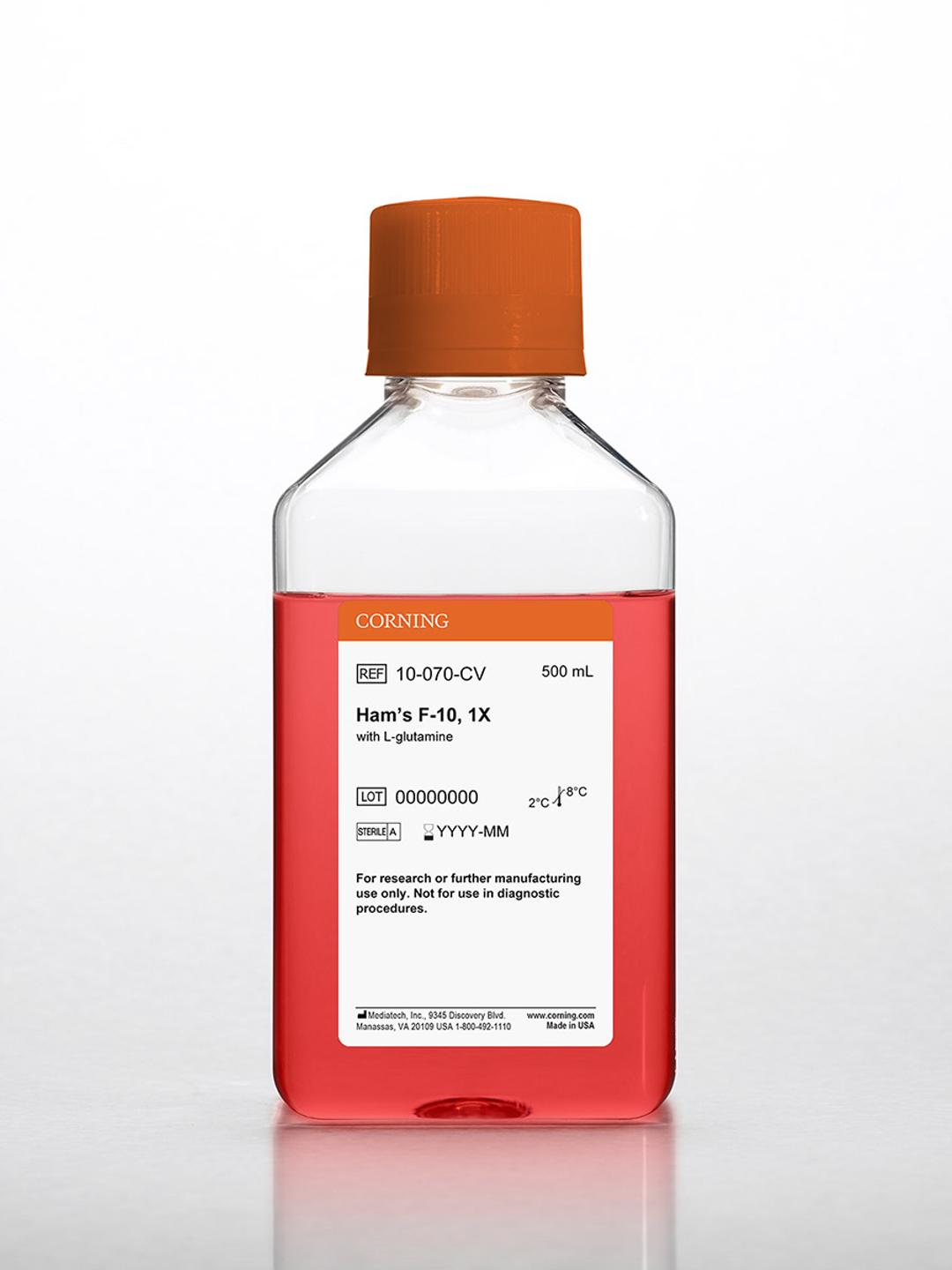 Corning® 500 mL Hams F-10 Medium - Corning Life Sciences