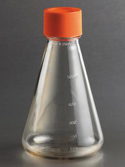 Corning® 500 mL Polycarbonate Erlenmeyer Flask with Flat Cap - Corning Life Sciences - Life Sciences