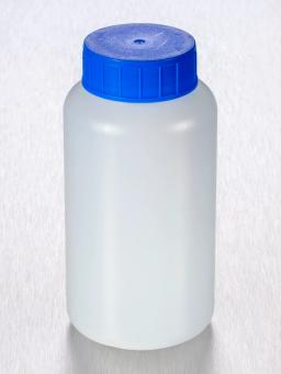 Corning® Gosselin™ Round HDPE Bottle, 250 mL, 37 mm Blue Cap with Seal, Assembled, 145/Case - Corning Life Sciences