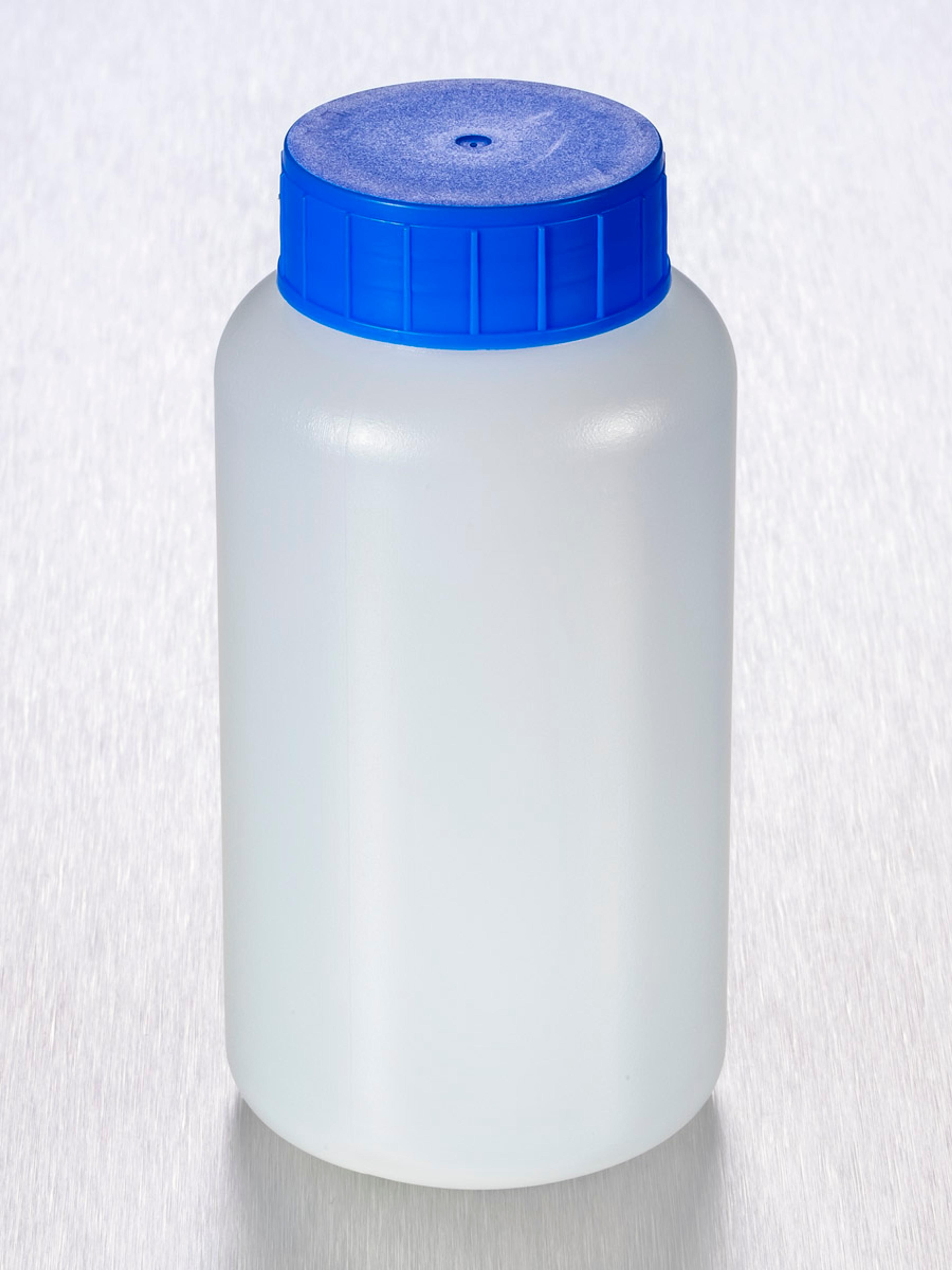 Corning® Gosselin™ Round HDPE Bottle, 250 mL, 37 mm Blue Cap with Seal, Assembled, 145/Case - Corning Life Sciences