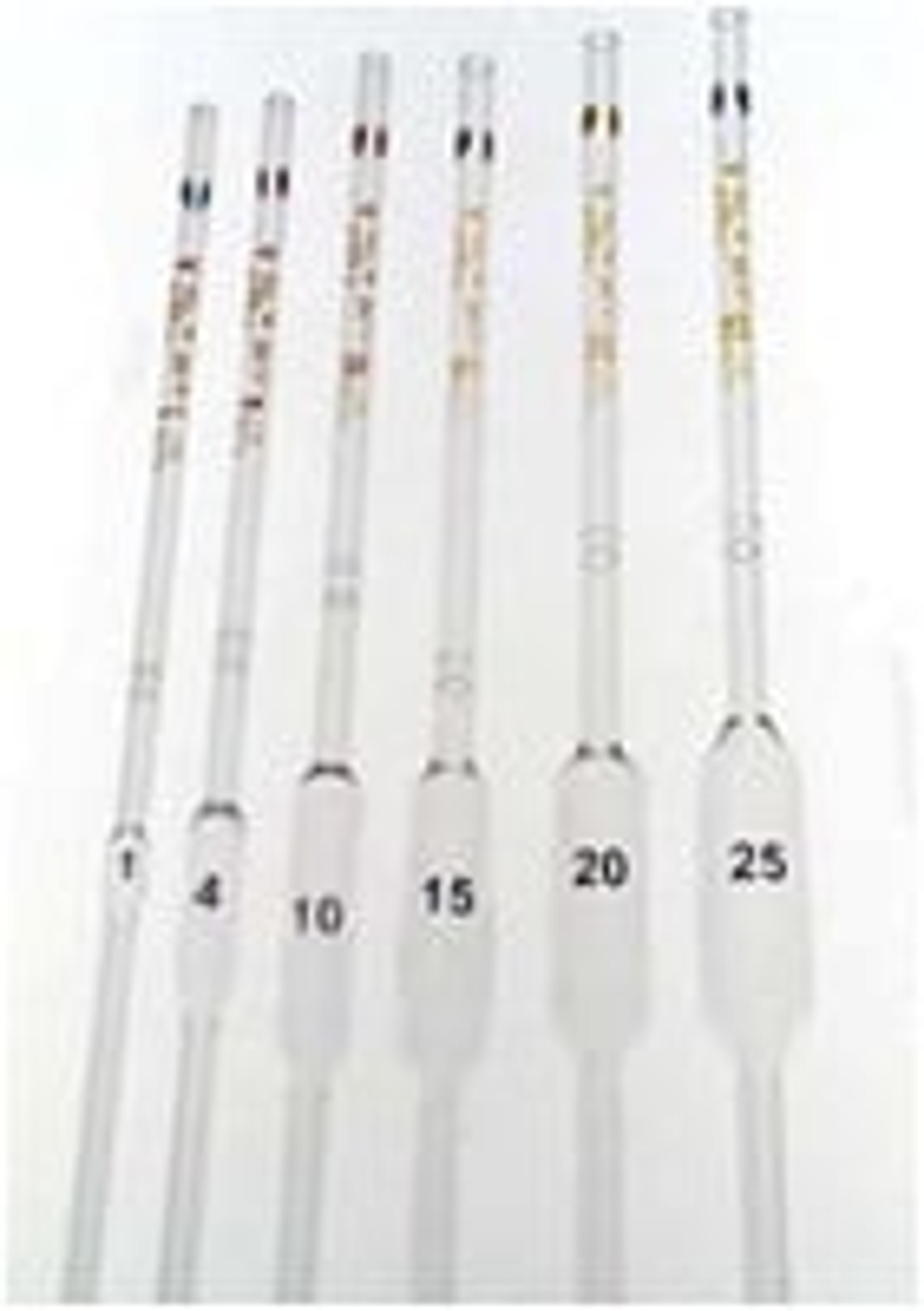 PYREX® 1 mL Volumetric Pipets, Class A, TC/TD, Color-Coded, Colored Graduations - Corning Life Sciences - General Lab