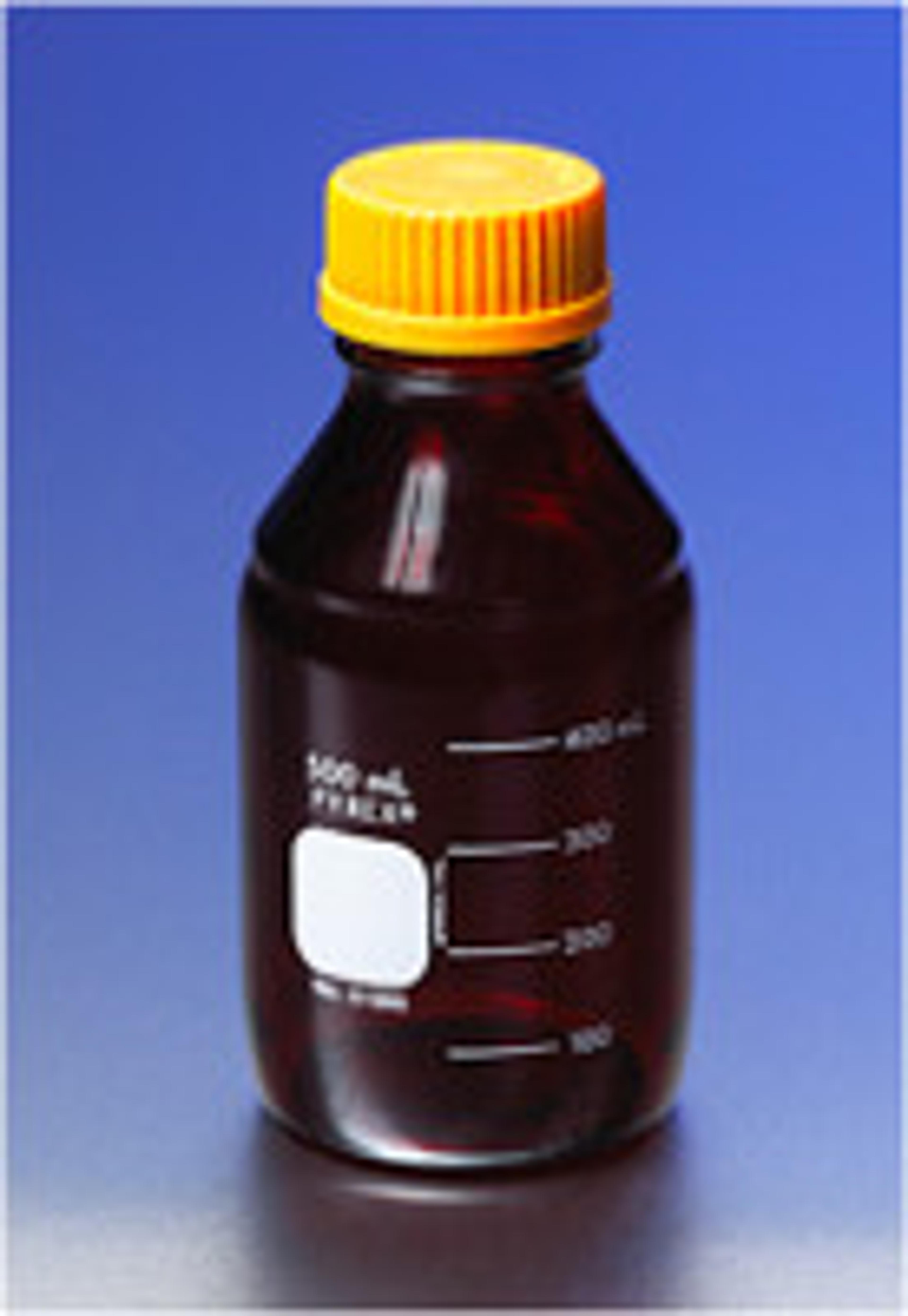 PYREX® Low Actinic 5L Round Media Storage Bottles, with GL45 Screw Cap - Corning Life Sciences - General Lab