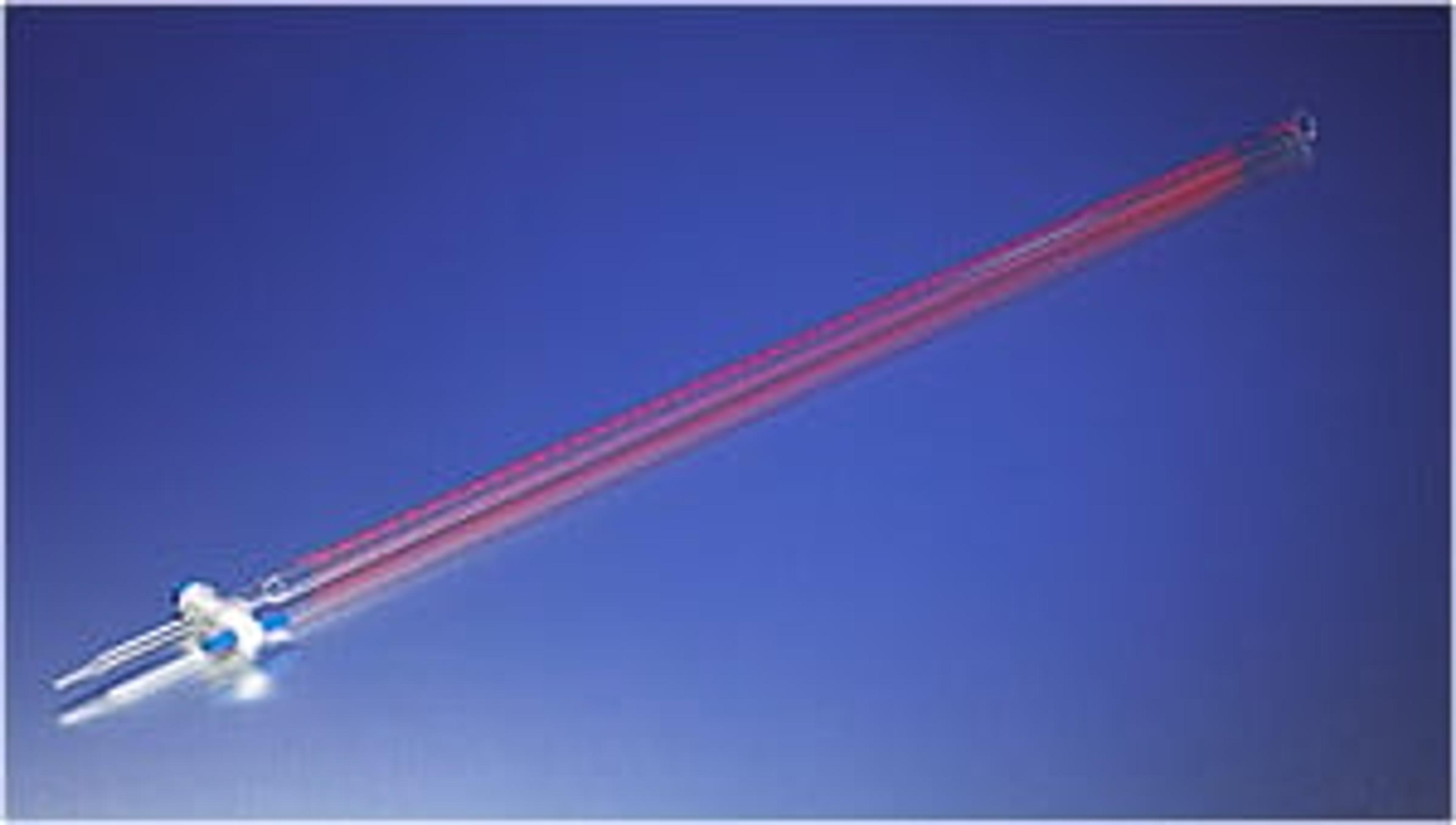 PYREX® 10 mL Dispensing Burets, Colored Scale, with Straight Bore Product Standard PTFE Stopcock - Corning Life Sciences - General Lab