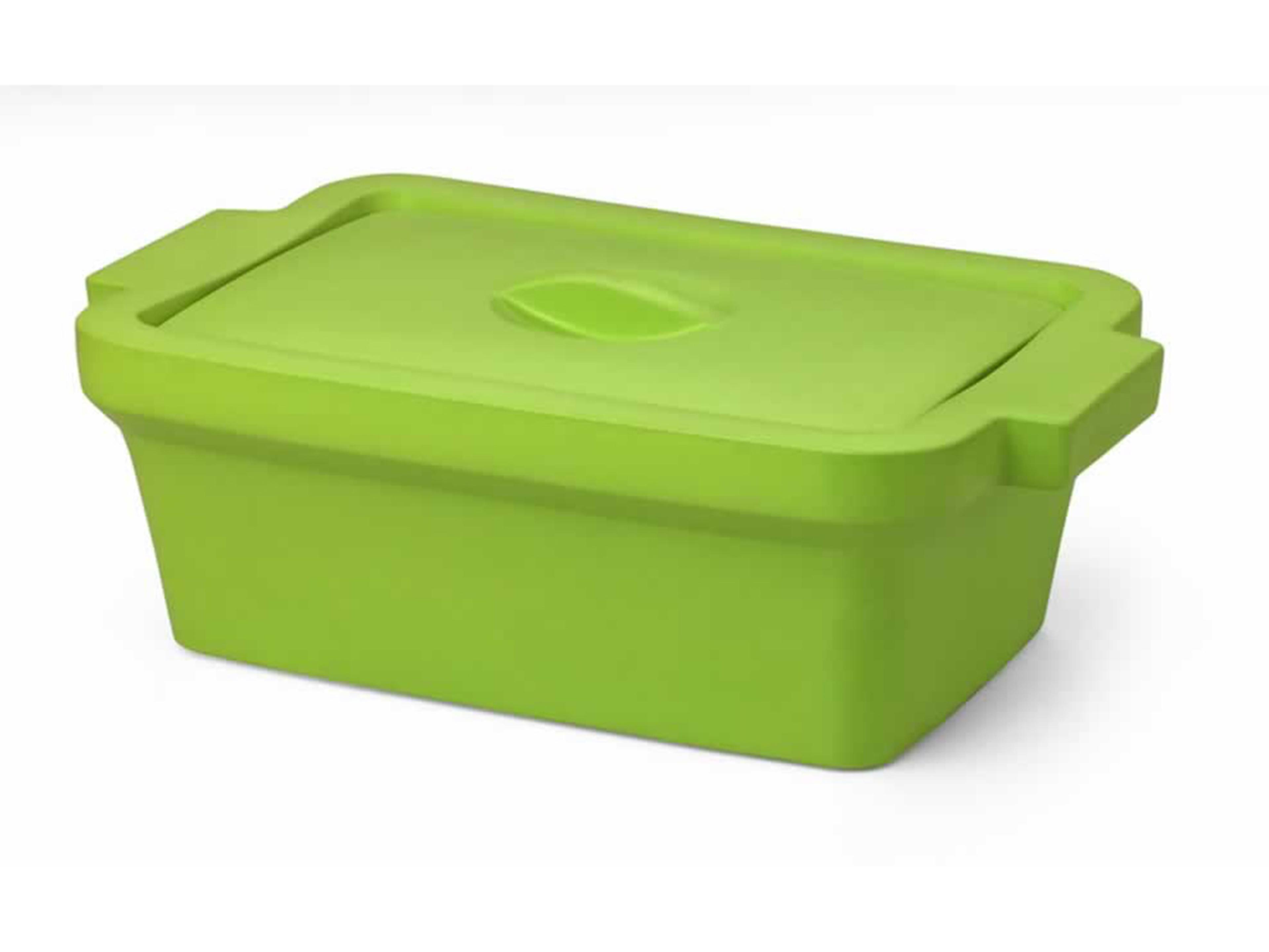 Corning® Ice Pan, Rectangular with Lid, Midi, 4L, Lime Green - Corning Life Sciences