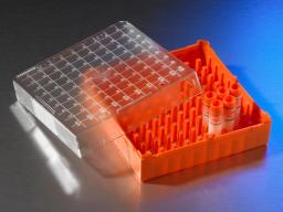 Corning® Polycarbonate 1 - 2 mL Cryogenic Vial Storage Box, Holds 100 Vials - Corning Life Sciences - Life Sciences