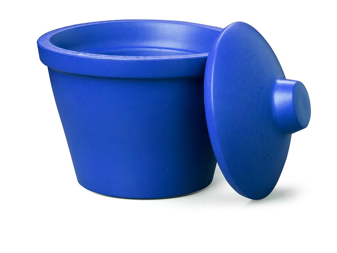 Corning® Ice Bucket with Lid, Round, 4L, Blue - Corning Life Sciences