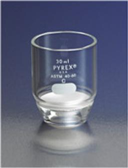 PYREX® 30 mL Low Form Gooch Crucible with 30 mm Diameter Medium Porosity Fritted Disc - Corning Life Sciences - General Lab