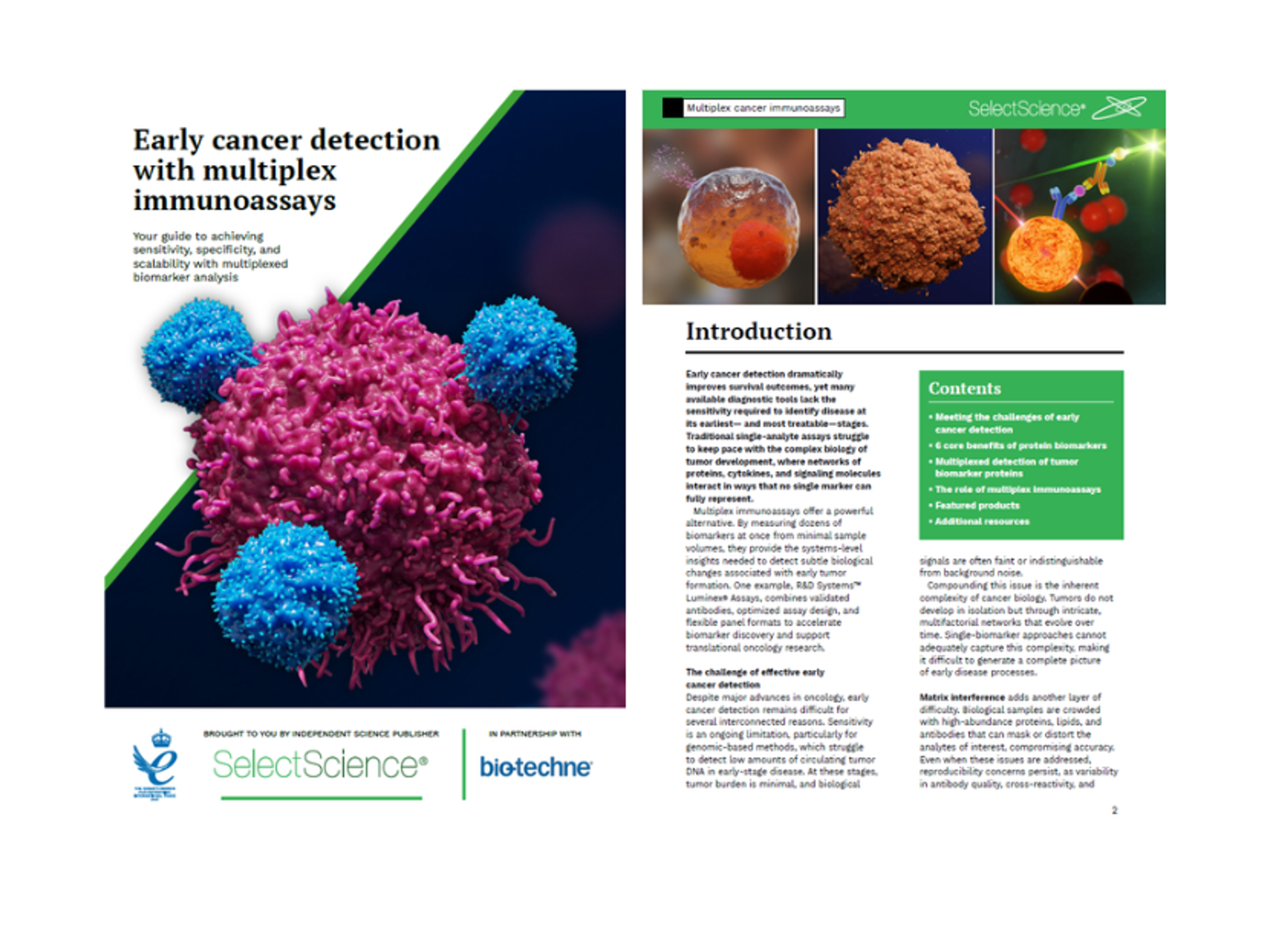 Early cancer detection with multiplex immunoassays - Bio-techne - SelectScience guide