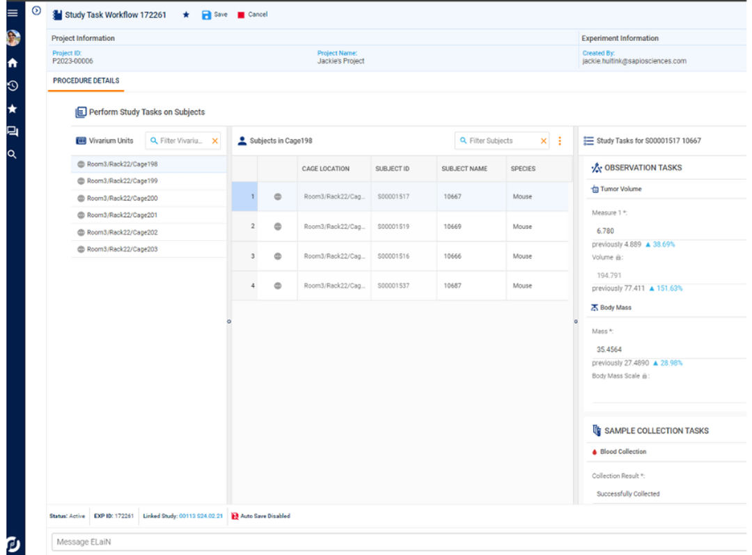 Out-of-the-box in vivo application