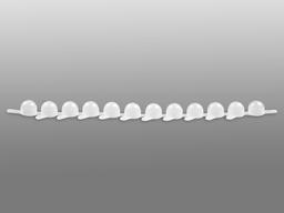 Axygen® 96-well Polyethylene Cluster Tube 12-Cap Strips, Nonsterile, 80 Strips/Pack,5 Packs/Case - Corning Life Sciences