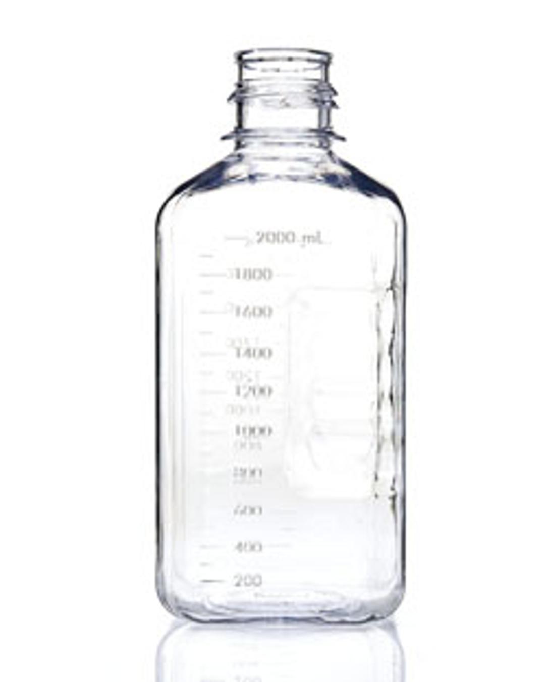 EZBio® 2 Liter (2,000 mL) Polycarbonate (PC) Media Bottles, Non-Sterile, Autoclavable Square Storage Bottles with  (53B) Neck, Without Caps, 6/PK - Foxx Life Sciences - Life Sciences